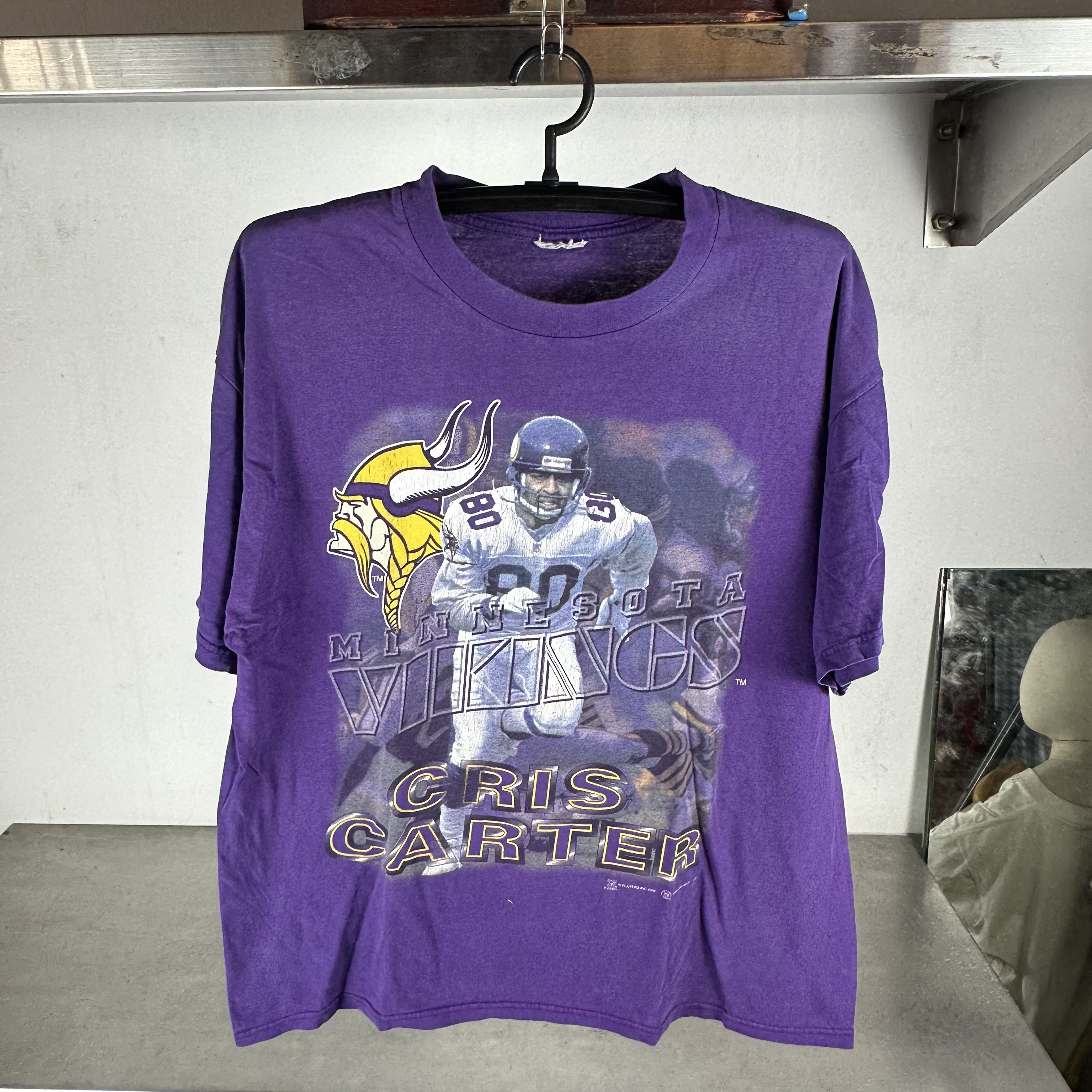Vintage ​Vintage 2000 Cris Carter Minnesota Vikings NFL T-shirt Size US L / EU 52-54 / 3 - 1 Thumbnail