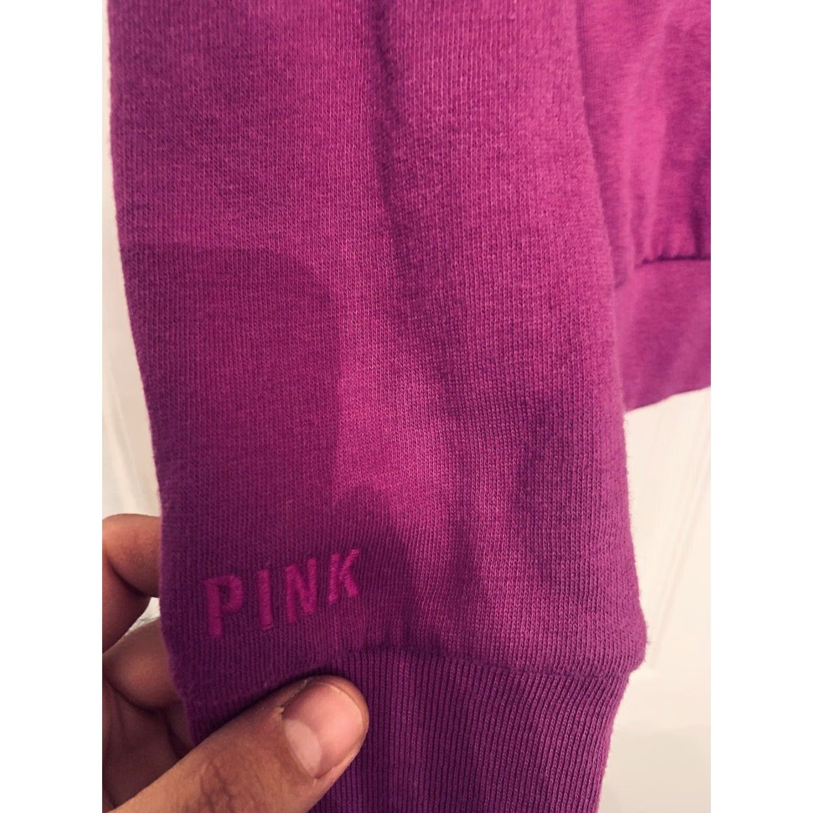 Victoria's Secret Victoria's Secret PINK Purple Full Zip Hoodie Women M Regular Hooded Pockets Logo Zip Size M / US 6-8 / IT 42-44 - 4 Thumbnail