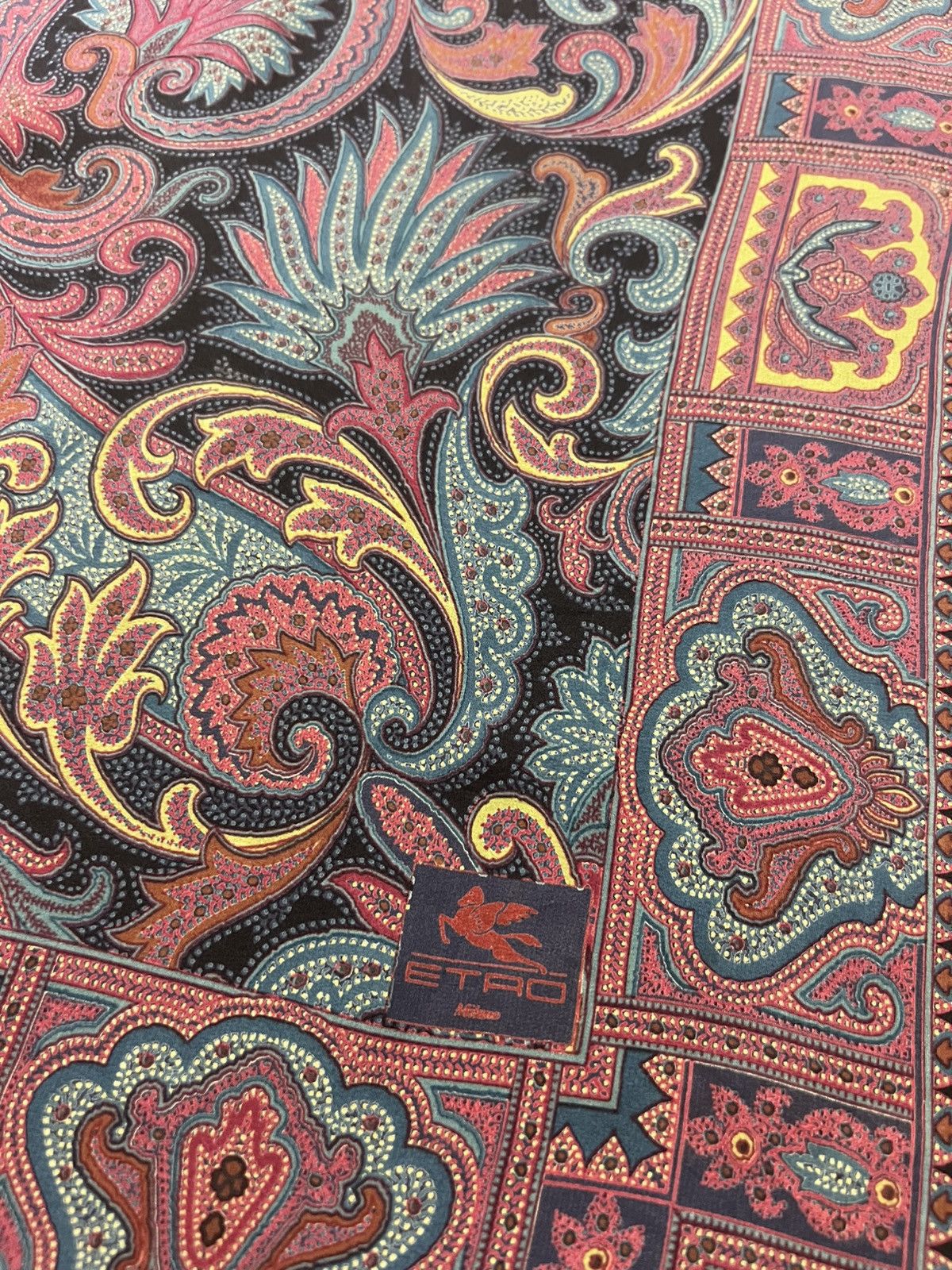 Etro Etro Silk Paisley Printed Square Shaped Sheer Scarf Size ONE SIZE - 10 Thumbnail