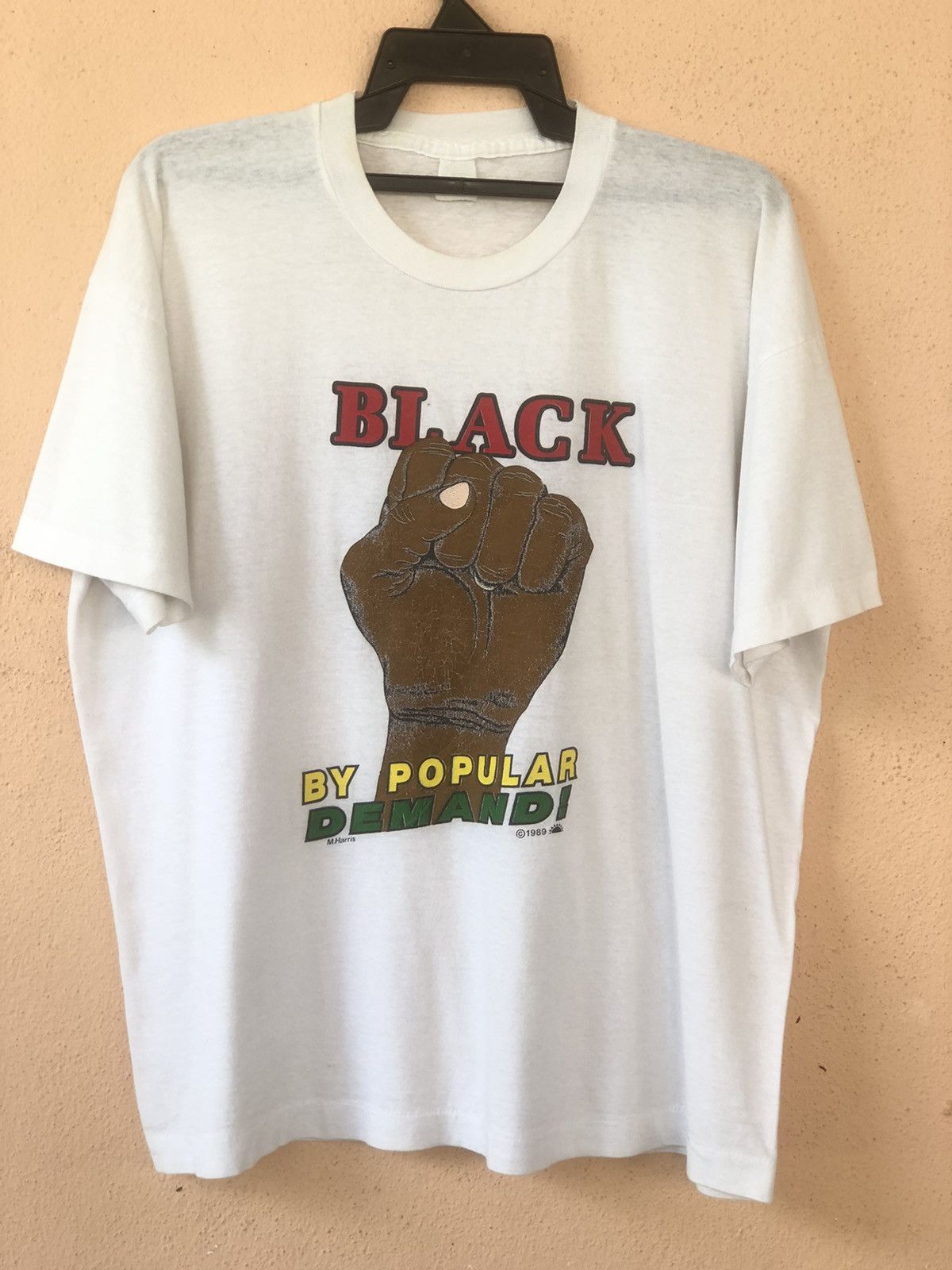 Rap Tees × Vintage Vintage 80s BLACK BY POPULAR DEMAND Tee Size US XL / EU 56 / 4 - 3 Thumbnail
