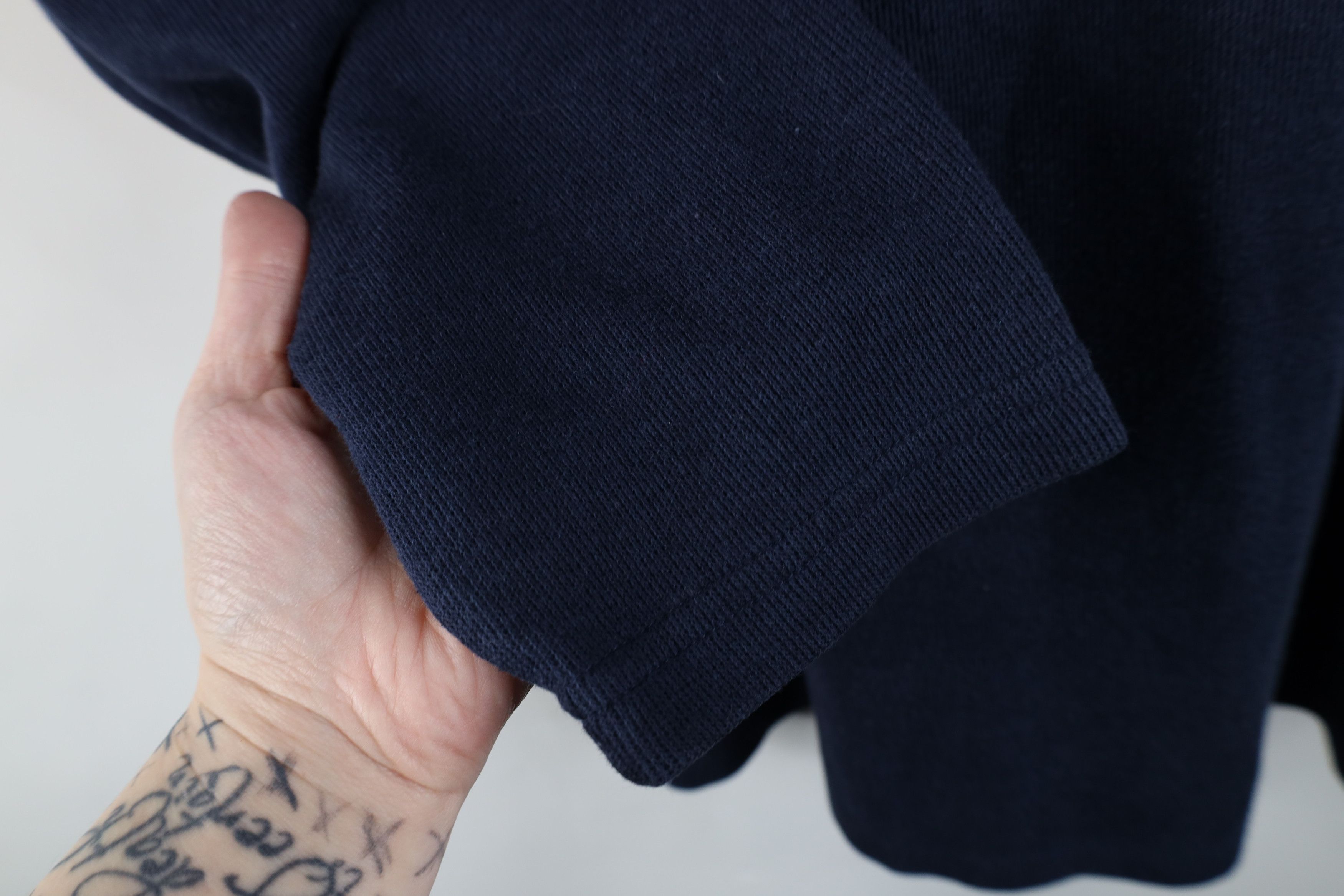 Champion × Vintage Vintage 90s Champion Ribbed Football Jersey T-Shirt Blue Size US L / EU 52-54 / 3 - 6 Thumbnail