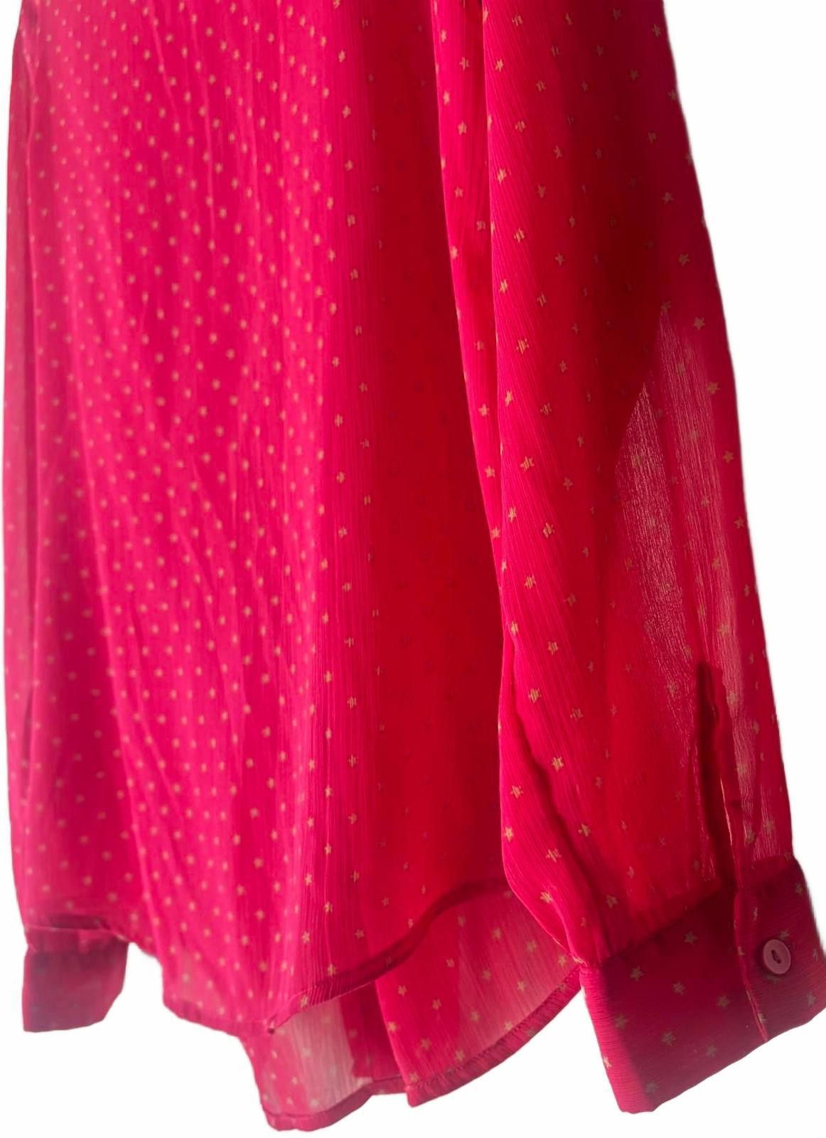 Other Ann Taylor LOFT Pink Ruffle Front Blouse Size S / US 4 / IT 40 - 8 Thumbnail