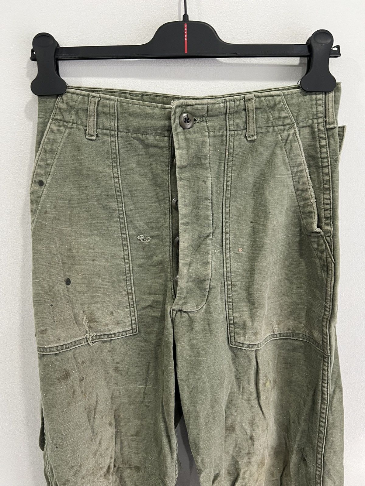 Vintage Vintage 60s Army Sateen Trousers OG 107 pants Glen Berry Size US 30 / EU 46 - 3 Thumbnail