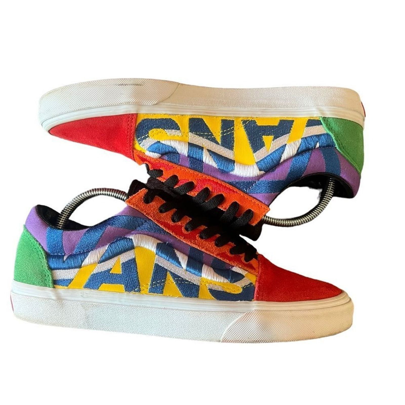 Vans Vans Old Skool Statement Skate Shoes Multicolor Low Top Size US 8.5 / EU 41-42 - 2 Thumbnail