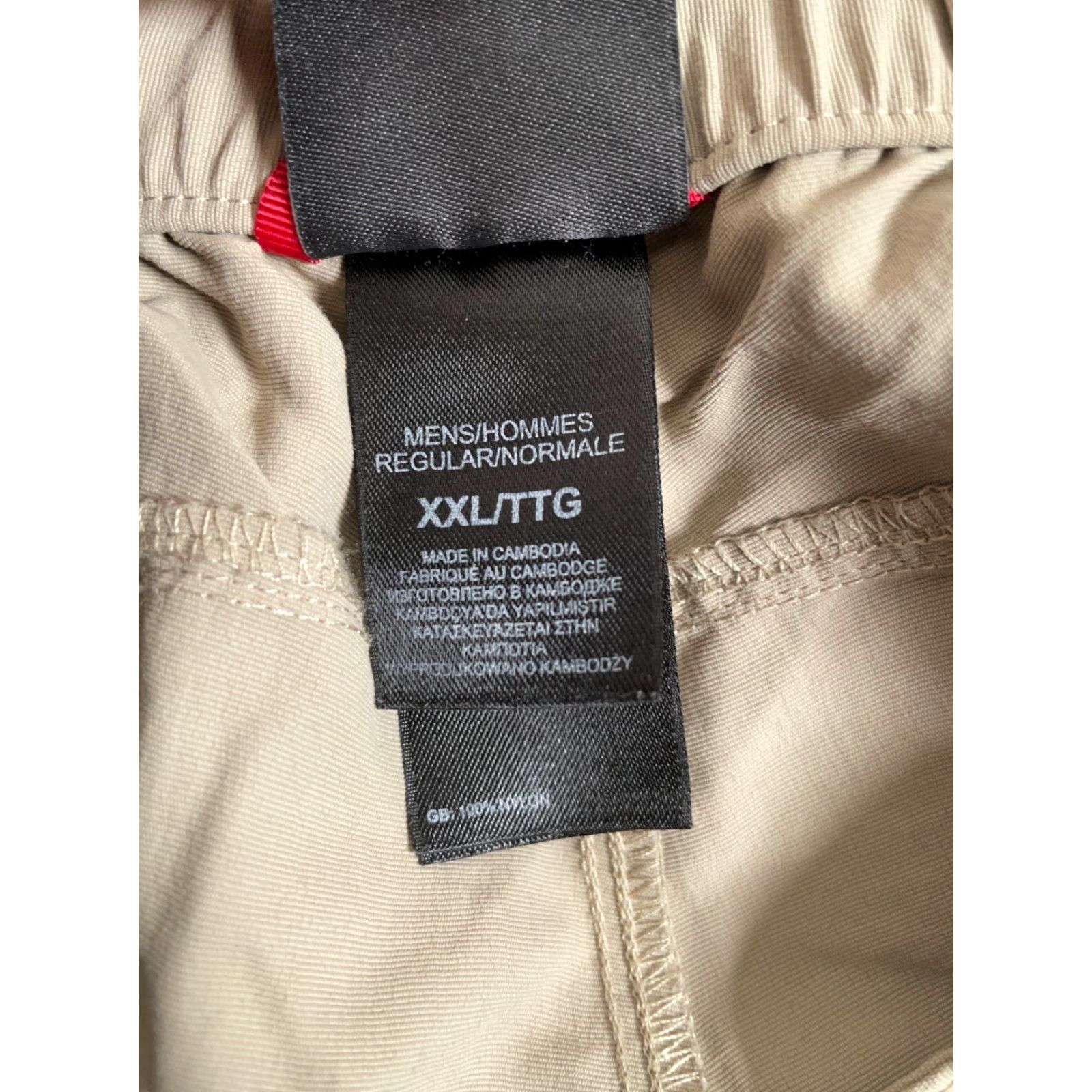 The North Face North Face Men's 2XL Cargo Pants Beige Nylon Convertible Belted Tactical Outdoor Pants Size US 39 - 5 Thumbnail