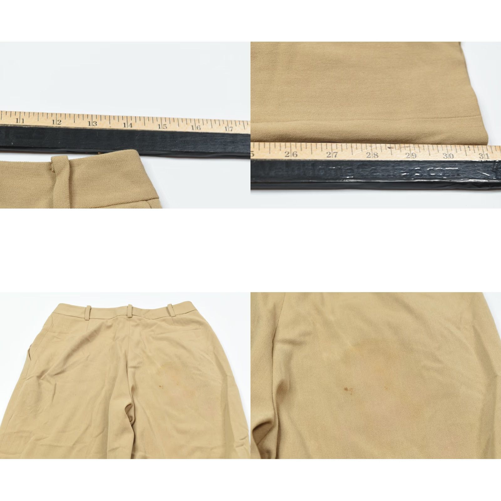 Brooks Brothers Brooks Brothers 346 Trousers Beige Khaki Straight Leg Stretch Relaxed Womens 6 д Size 28" / US 6 / IT 42 - 8 Thumbnail