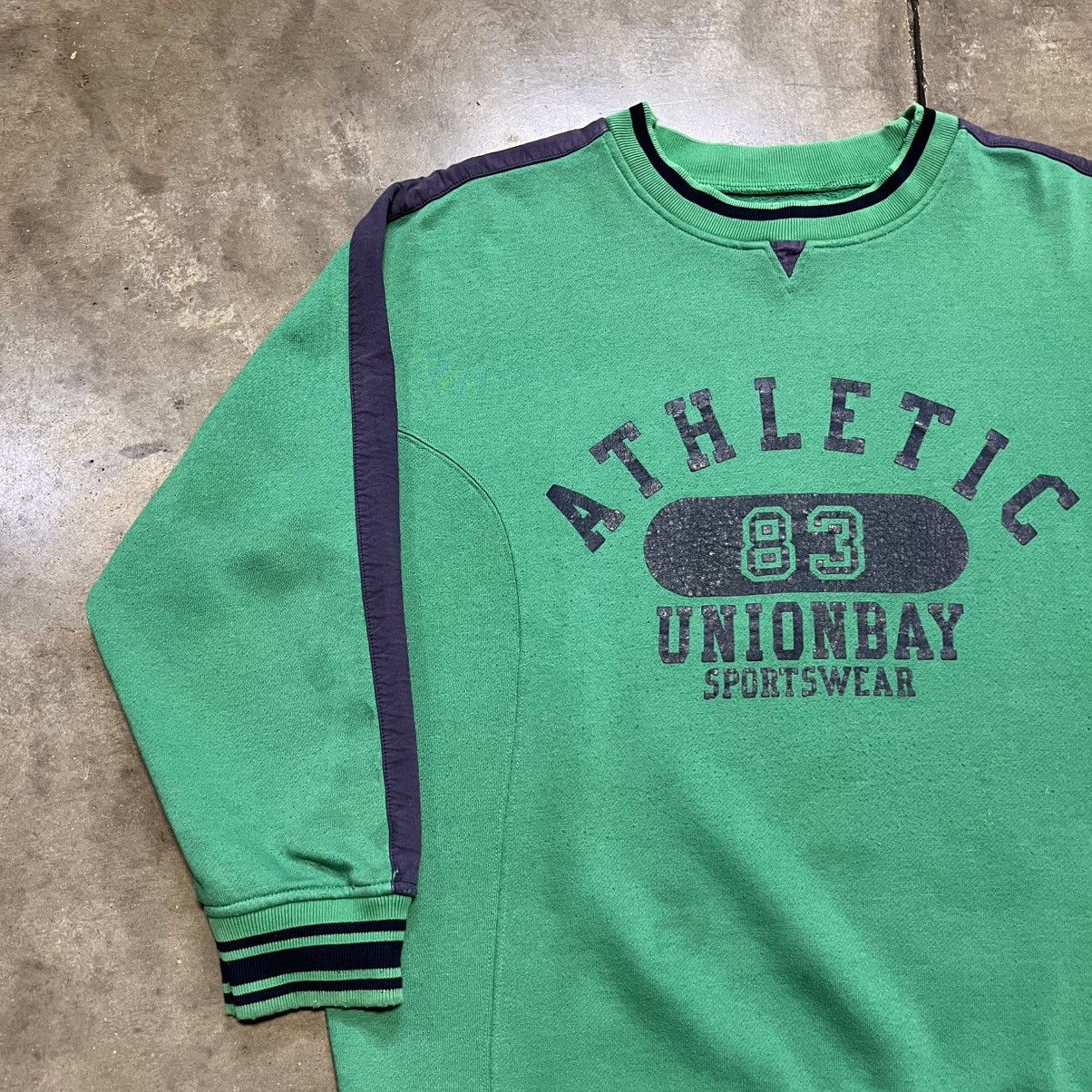UNIONBAY Vintage Union Bay Crewneck Sweatshirt Striped Faded Y2K 90s Size US M / EU 48-50 / 2 - 3 Thumbnail