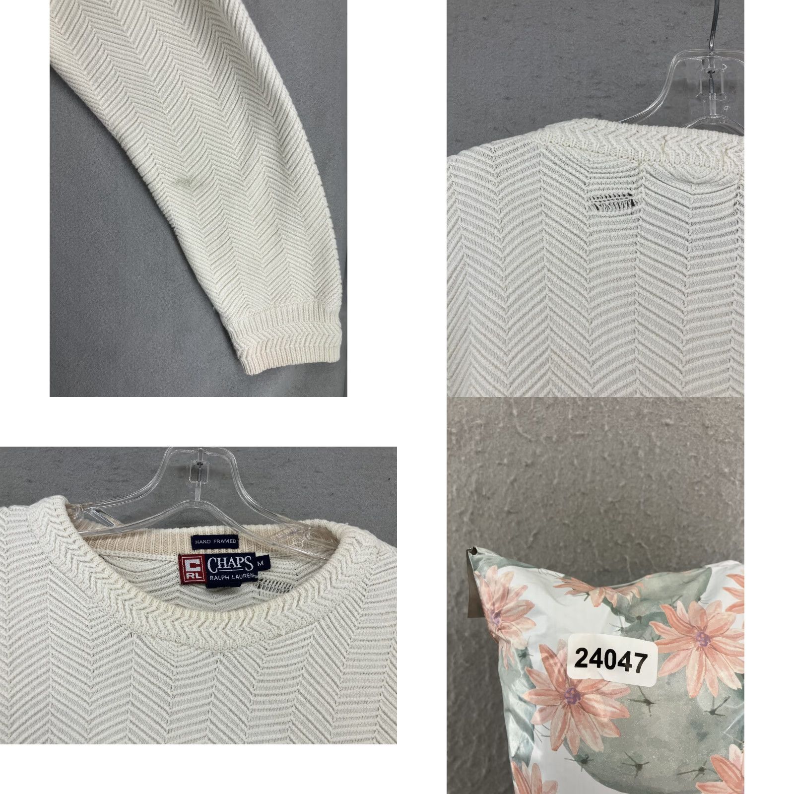 Chaps Vintage Ralph Lauren Chaps Mens Sweater Cotton Herringbone Crew Neck M Winter Casual 90s Size US M / EU 48-50 / 2 - 8 Thumbnail