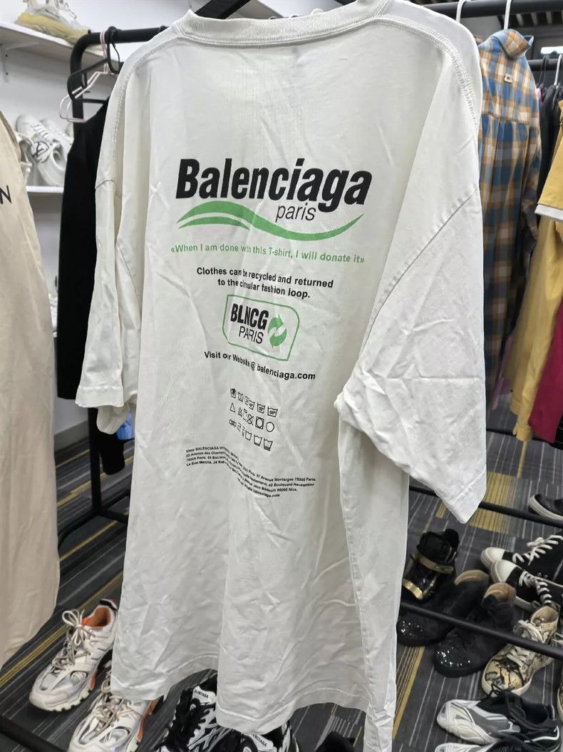 Balenciaga Balenciaga Eco-friendly cola short-sleeved shirt Size US S / EU 44-46 / 1 - 2 Thumbnail