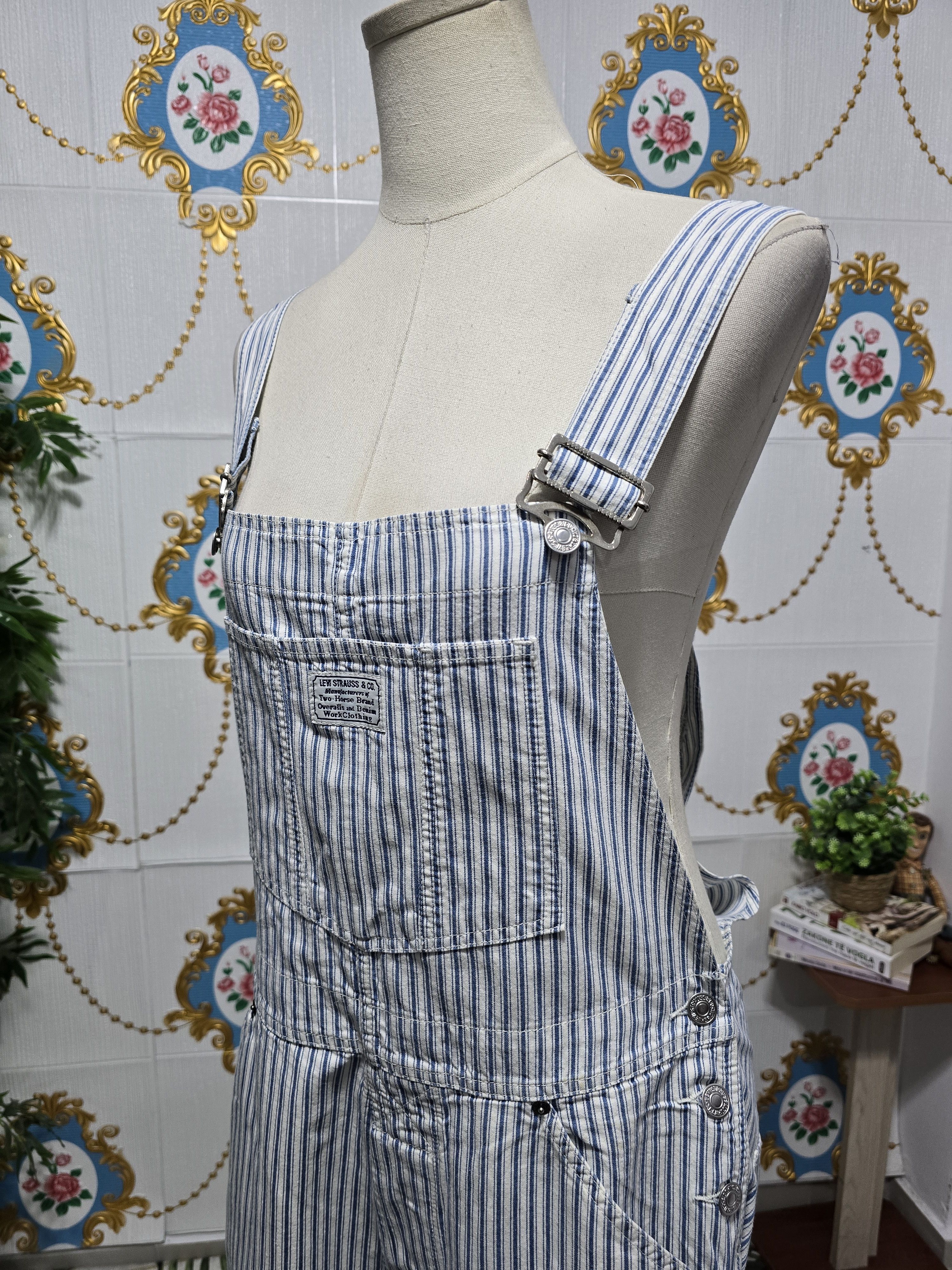 Levi's Levis VINTAGE RARE stripe DUNGAREES size Large Size US 34 / EU 50 - 7 Thumbnail