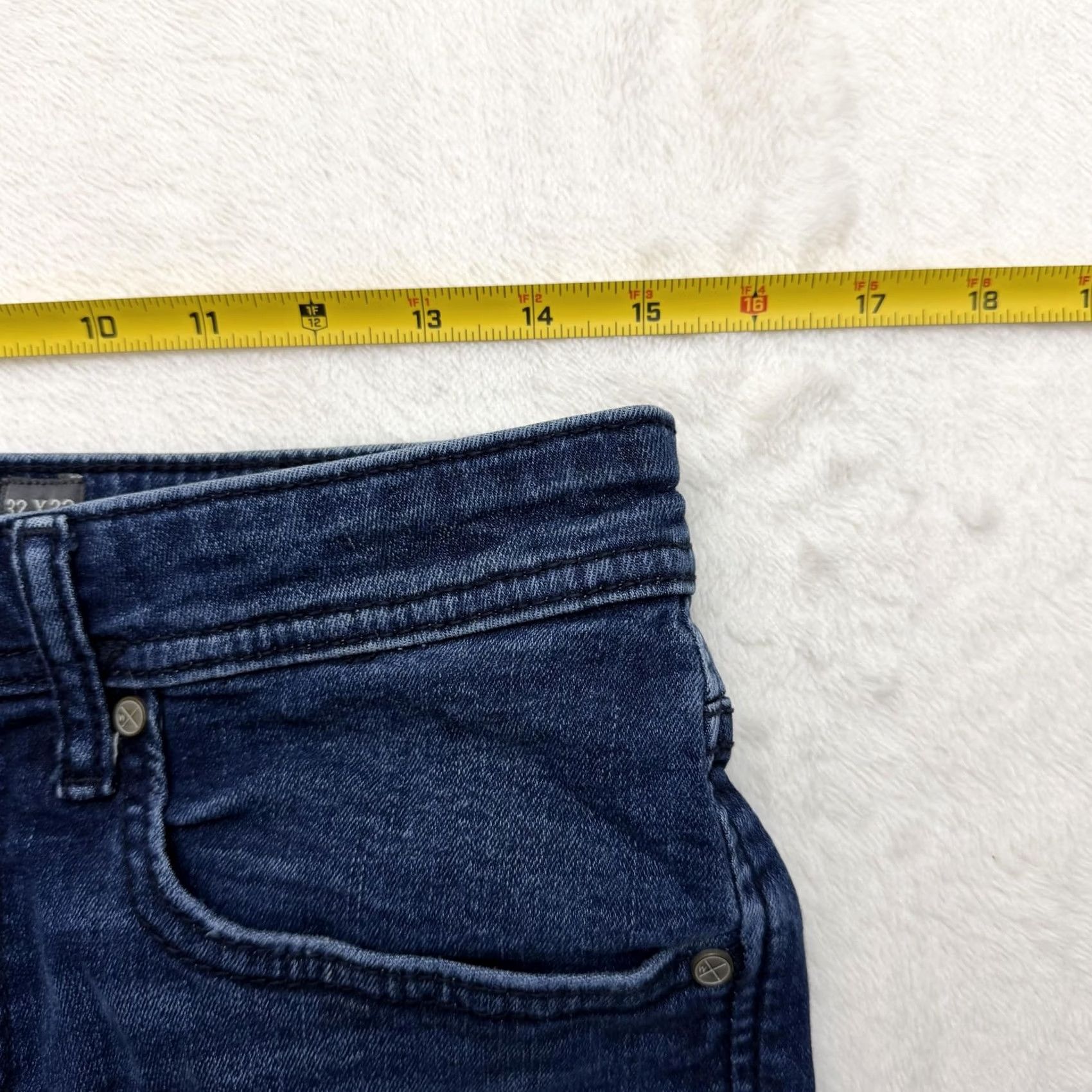 Vintage Departwest Jeans Mens 30x32 Blue Trouper Distressed Stretch Slim Denim Dark Wash Casual Regular Size 30 Inseam 32 Mens Jeans Size US 30 / EU 46 - 3 Thumbnail