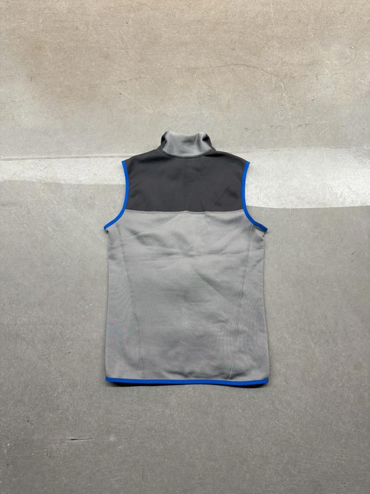 Patagonia Mens Small Piton Hybrid Vest Gray/Blue Softshell