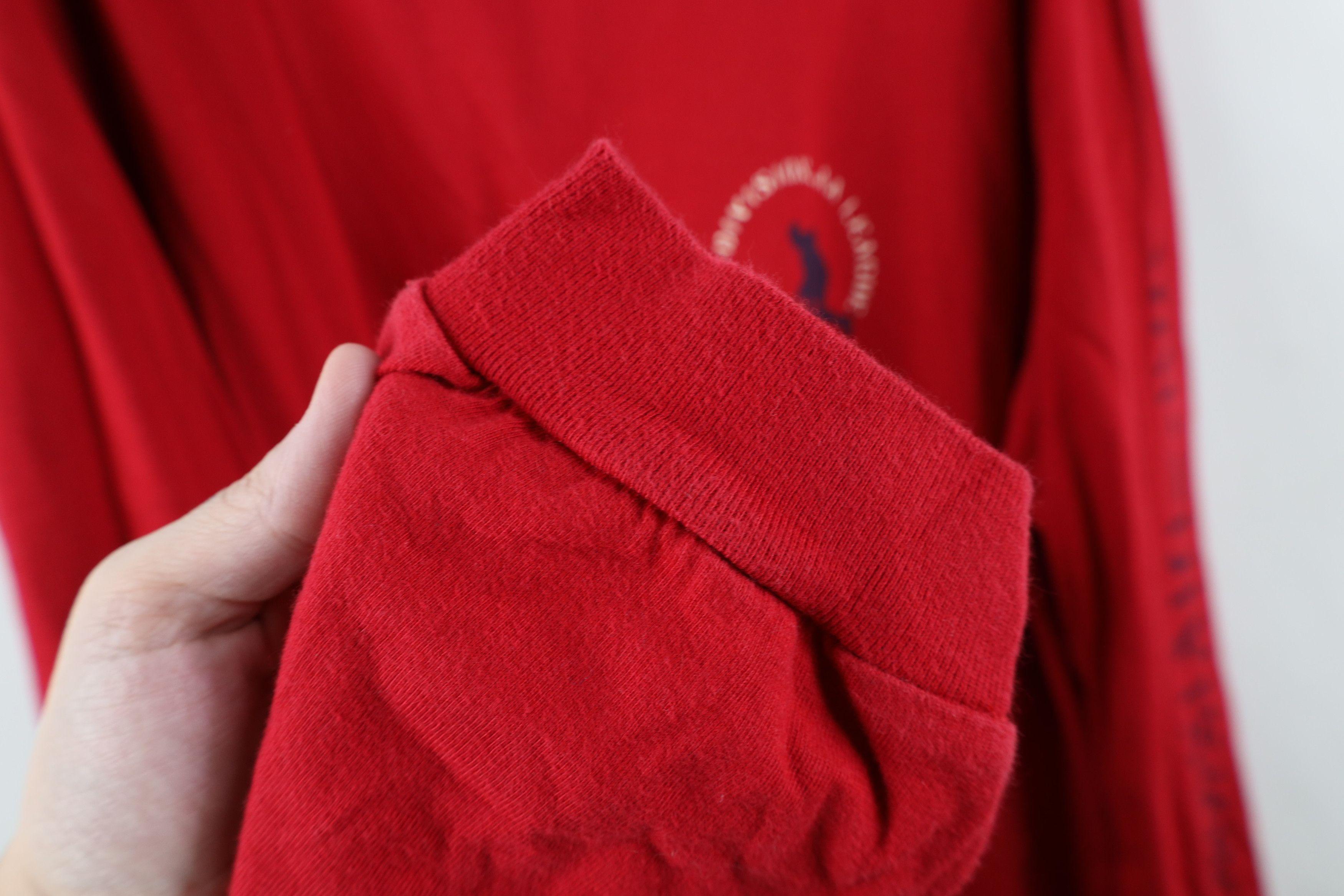 Gap Vintage Gap Spell Out Hockey Long Sleeve T-Shirt Red Cotton Size US L / EU 52-54 / 3 - 8 Thumbnail