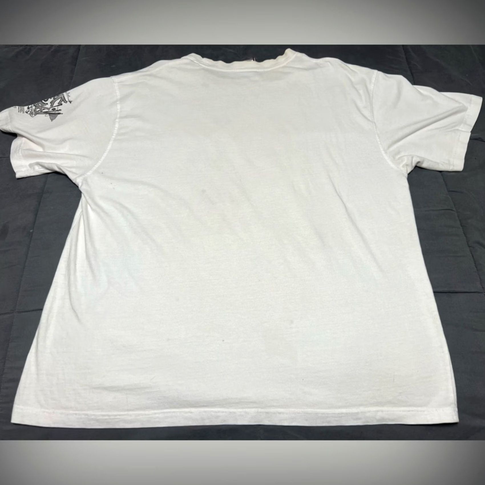Vintage VINTAGE 5ive Jungle Embossed White Lion Shirt 3XL Men Size US XXL / EU 58 / 5 - 2 Thumbnail