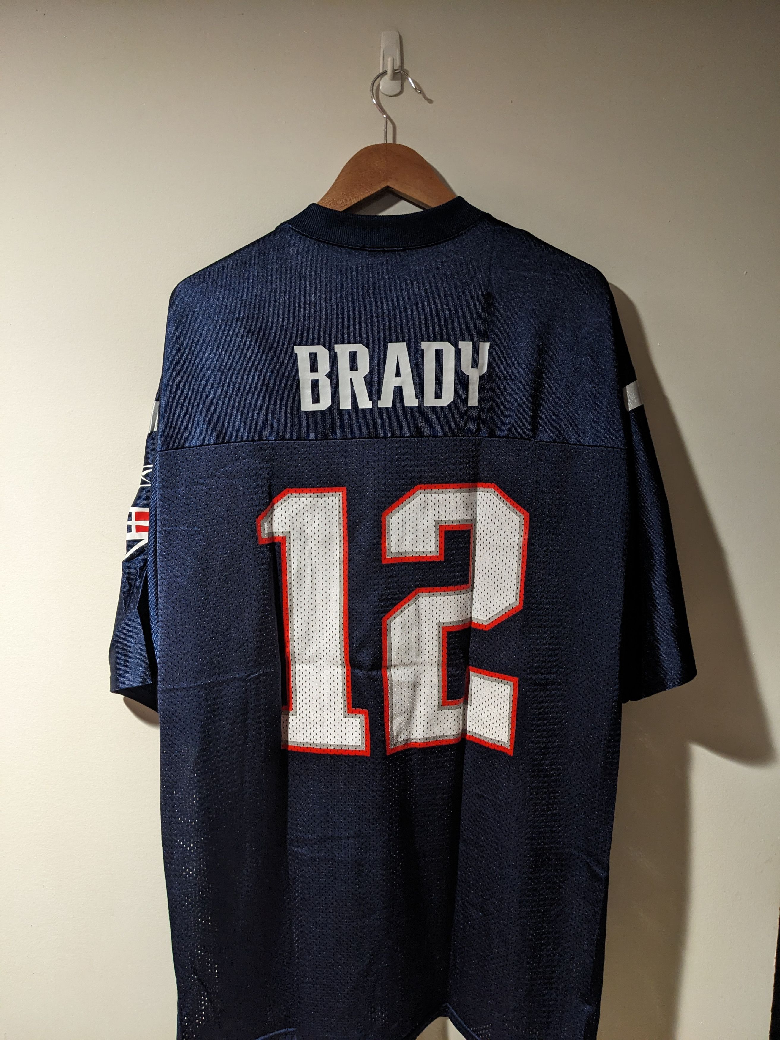 NFL Vintage Y2K New England Patriots Tom Brady NFL Jersey Size US L / EU 52-54 / 3 - 1 Thumbnail