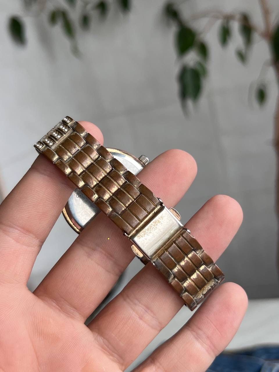 Designer × Japanese Brand × Vintage Bronze Brown vintage watch rhinestones bracelet Watches Size ONE SIZE - 4 Thumbnail