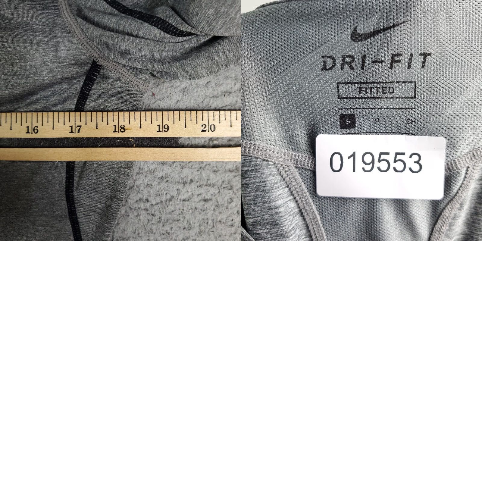 Nike Nike Shirt Mens Small Gray Pro Dri Fit Work Out Long Sleeve Size US S / EU 44-46 / 1 - 8 Thumbnail
