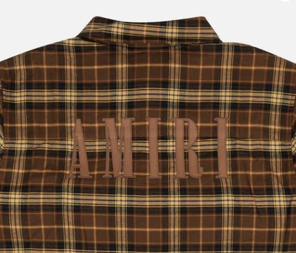 Amiri o1gr1nt1024 Casual Button-Down Shirt in Brown Size US XS / EU 42 / 0 - 4 Thumbnail