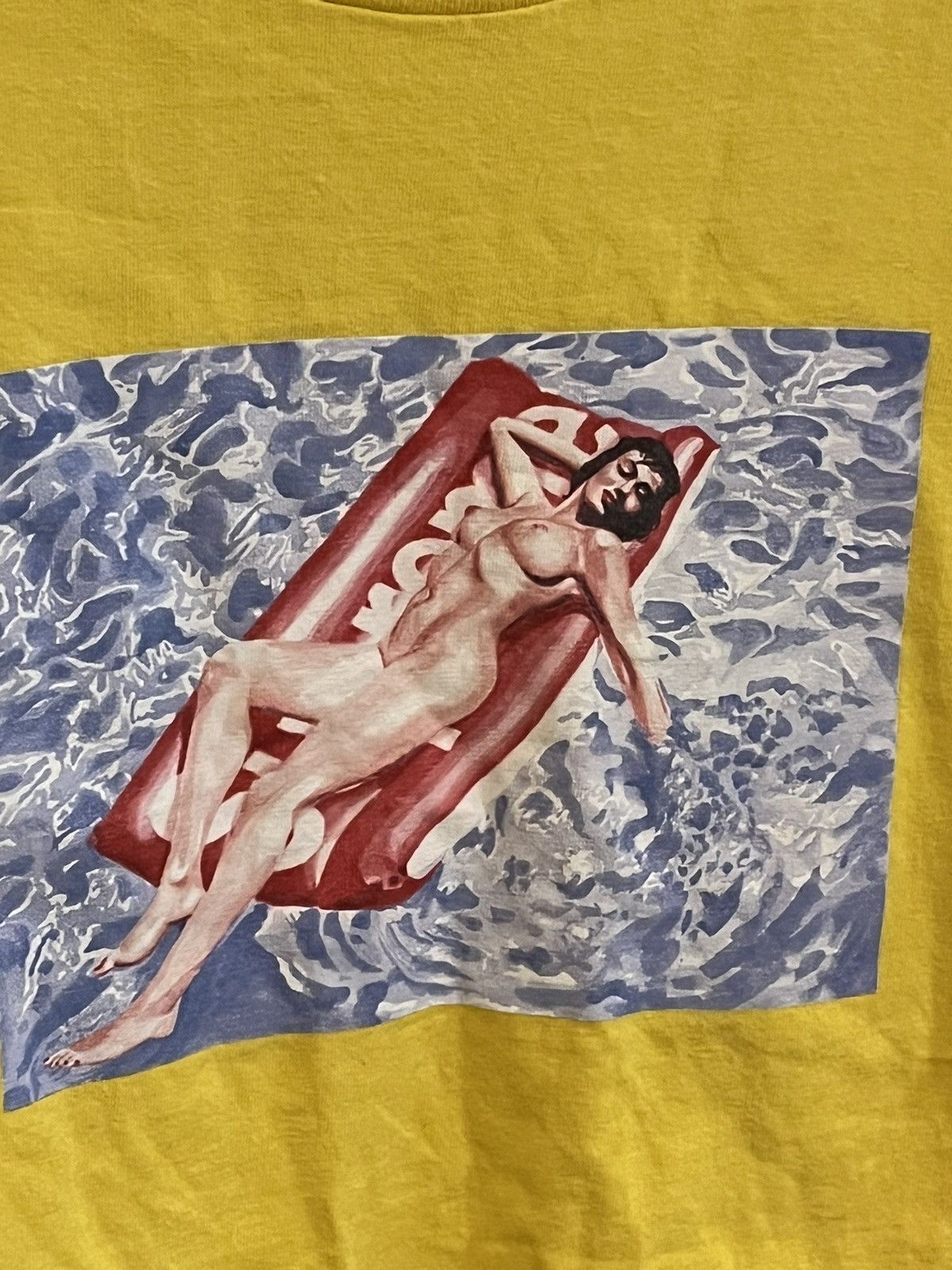 Supreme Yellow naked woman supreme tee Size US S / EU 44-46 / 1 - 3 Thumbnail