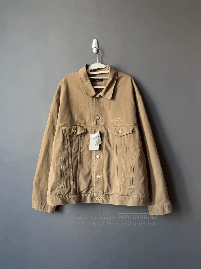 Balenciaga Brown Denim Jacket