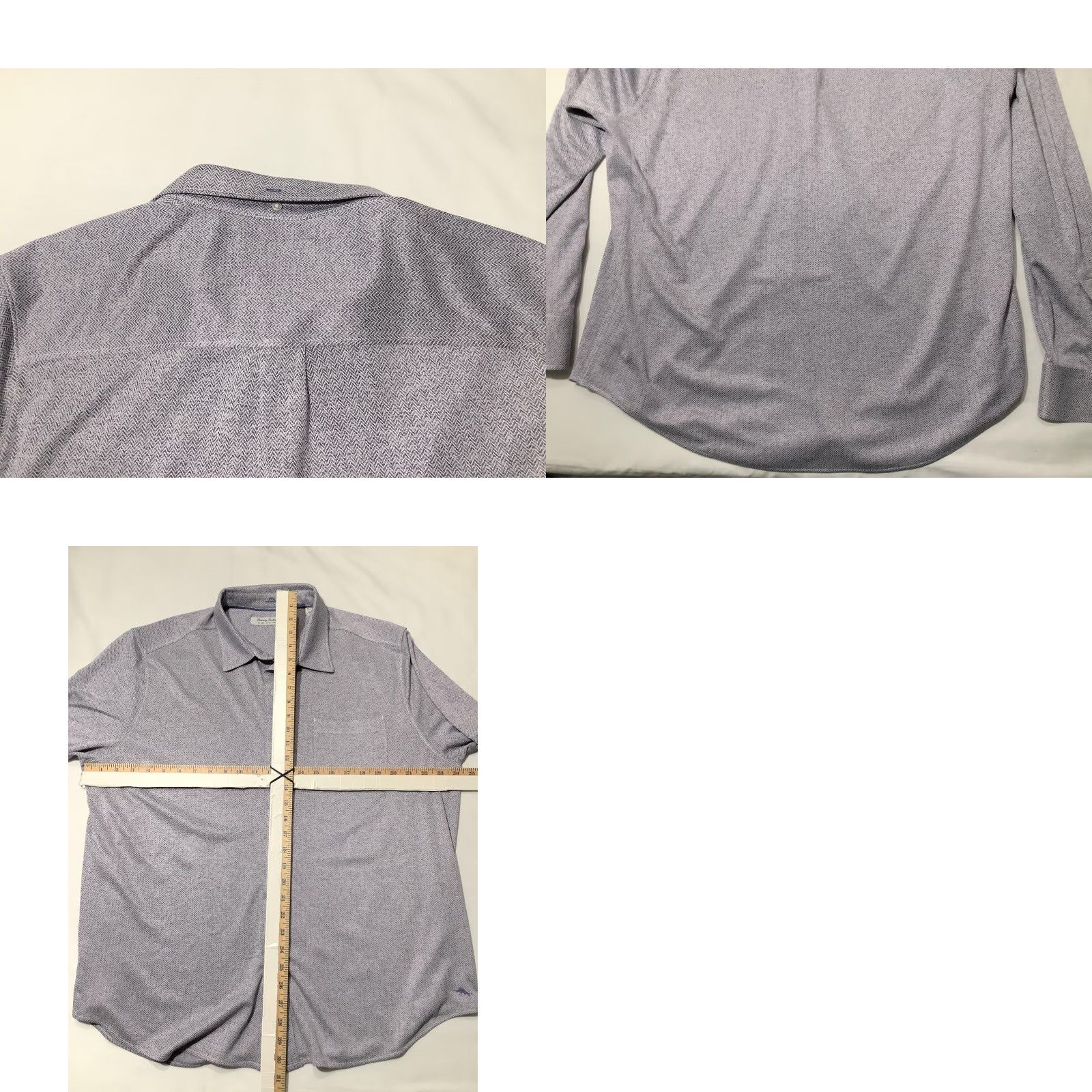 Tommy Bahama Tommy Bahama Shirt Mens XL Purple Herringbone Long Sleeve Stretch Button Up Size US XL / EU 56 / 4 - 8 Thumbnail