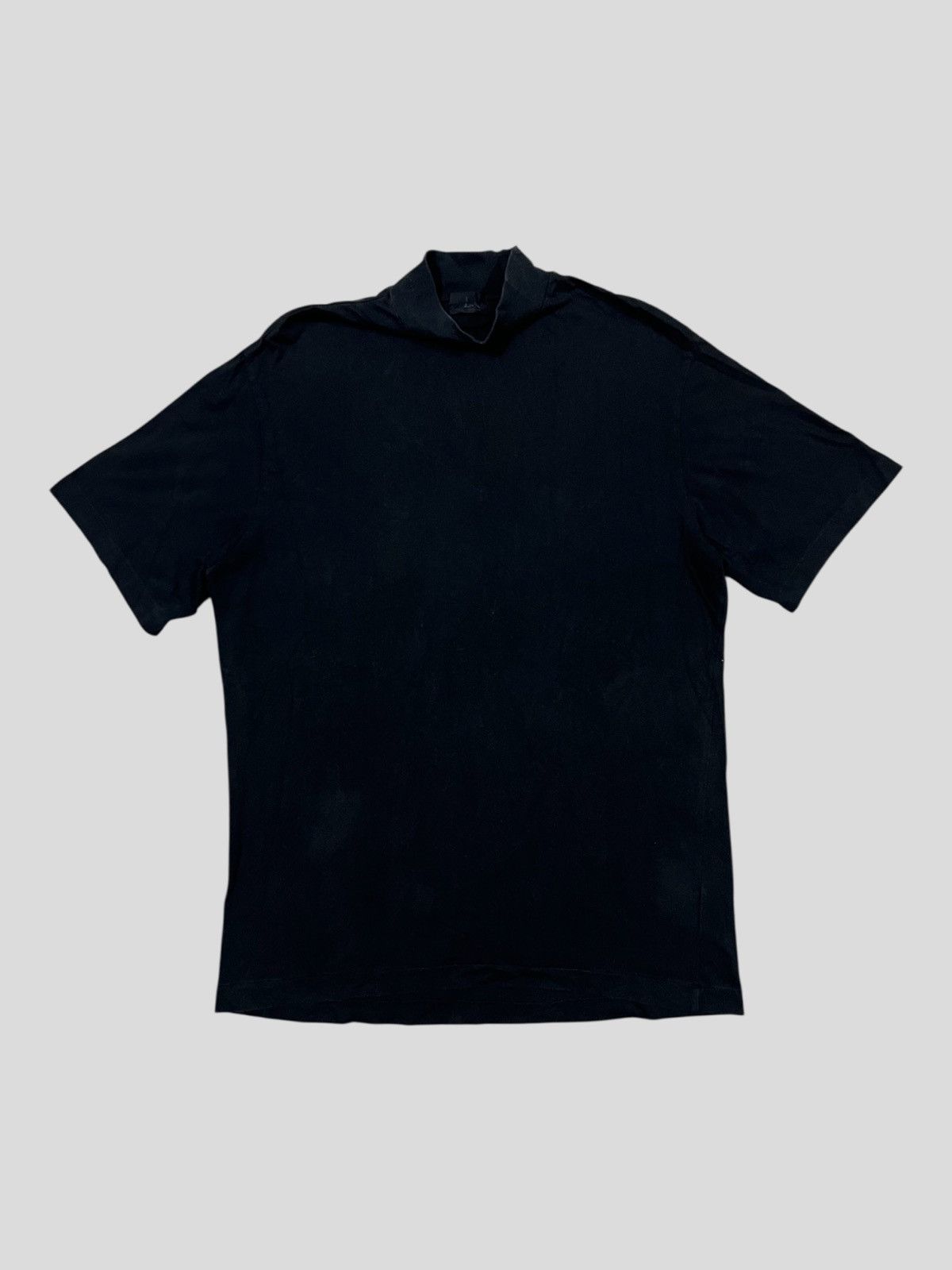 Yohji Yamamoto 1980s Old Yohji Yamamoto LQ Turtle Neck Minimal Goth Shirt Size US L / EU 52-54 / 3 - 1 Thumbnail