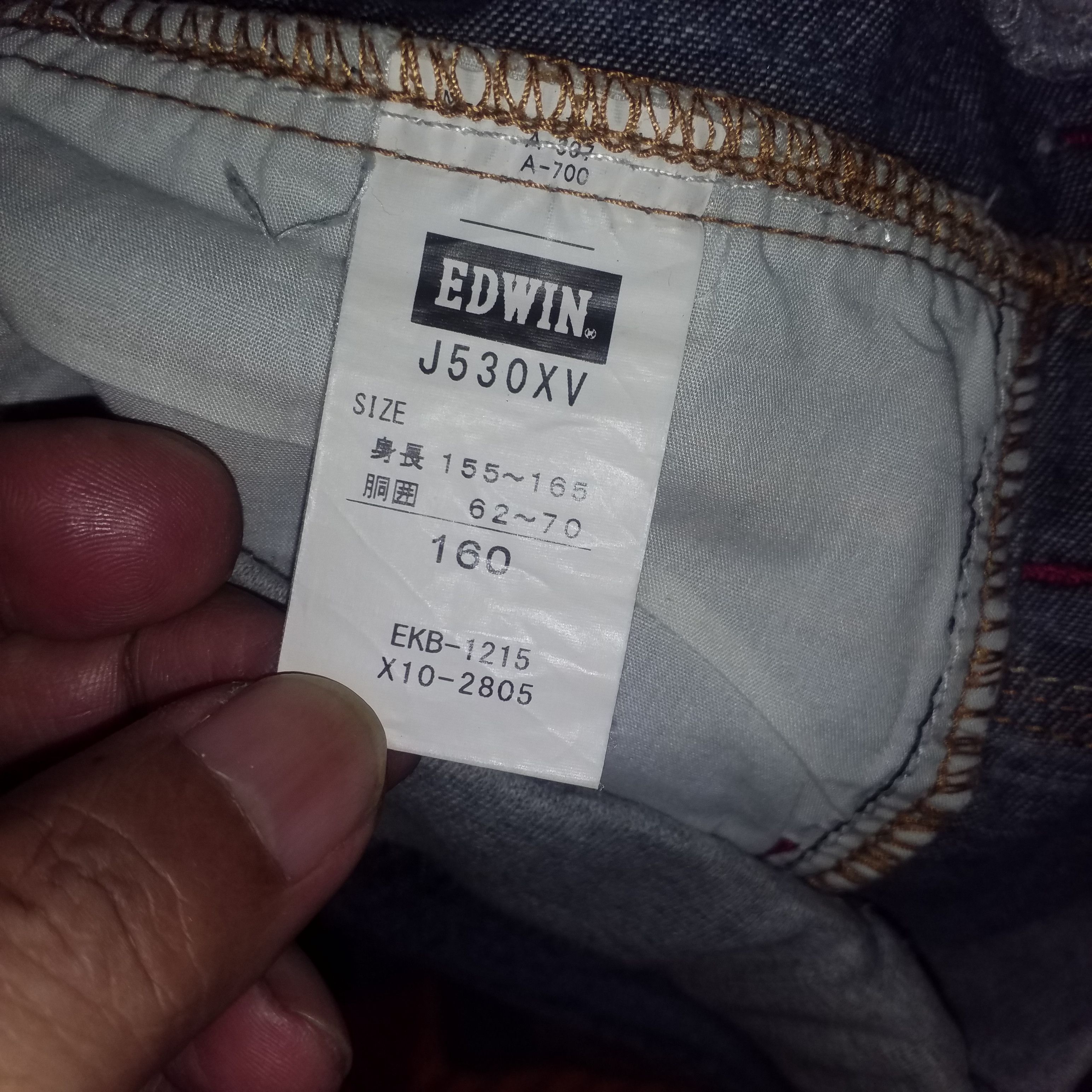 Edwin EDWIN JEANS ELASTIC WAIST SIZE FIT 28 29 30CM Size US 30 / EU 46 - 10 Thumbnail