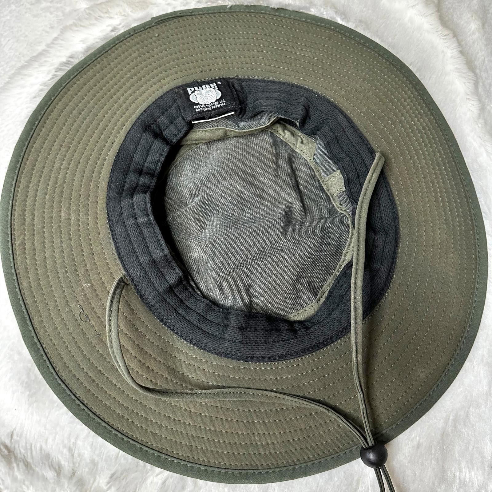 Designer Pugs Mesh Inset Boonie Sun Fisherman Hat Green Adult OS Size ONE SIZE - 6 Thumbnail