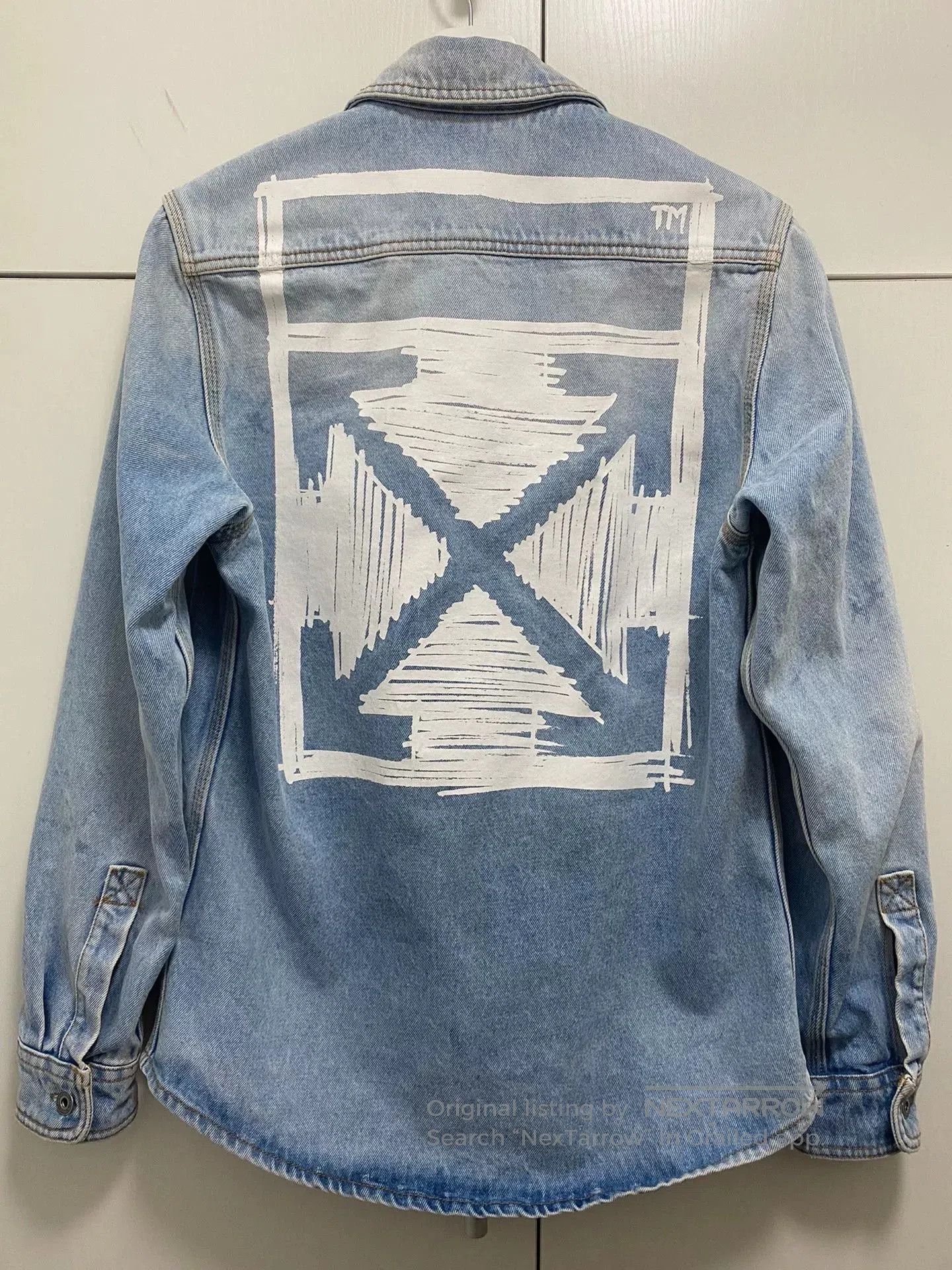 Off-White OFF WHITE Washed Denim Jacket. Size US S / EU 44-46 / 1 - 2 Thumbnail