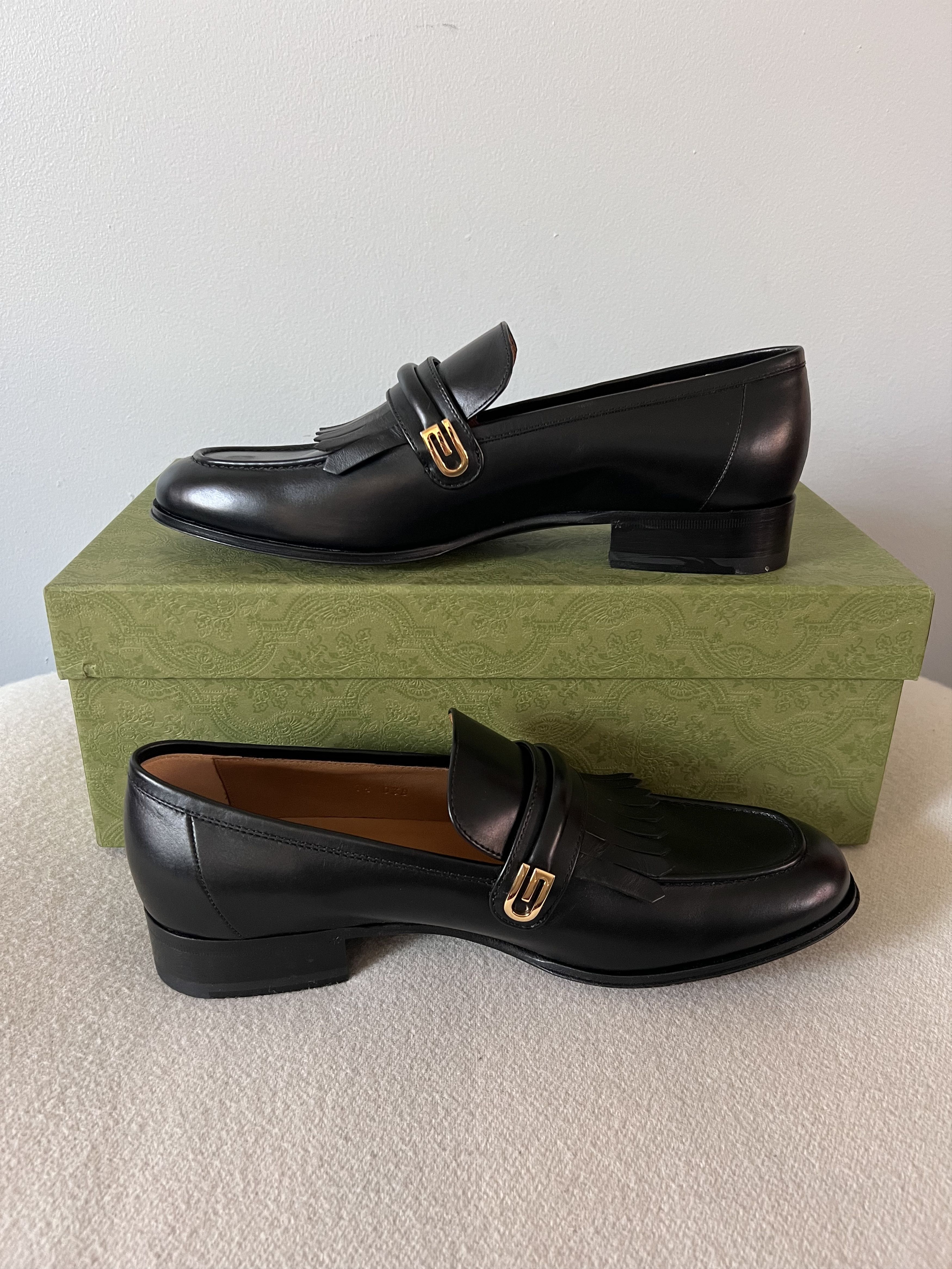 Gucci Gucci Aldo Moccasin Loafers in Black Leather Size US 8 / EU 41 - 3 Thumbnail