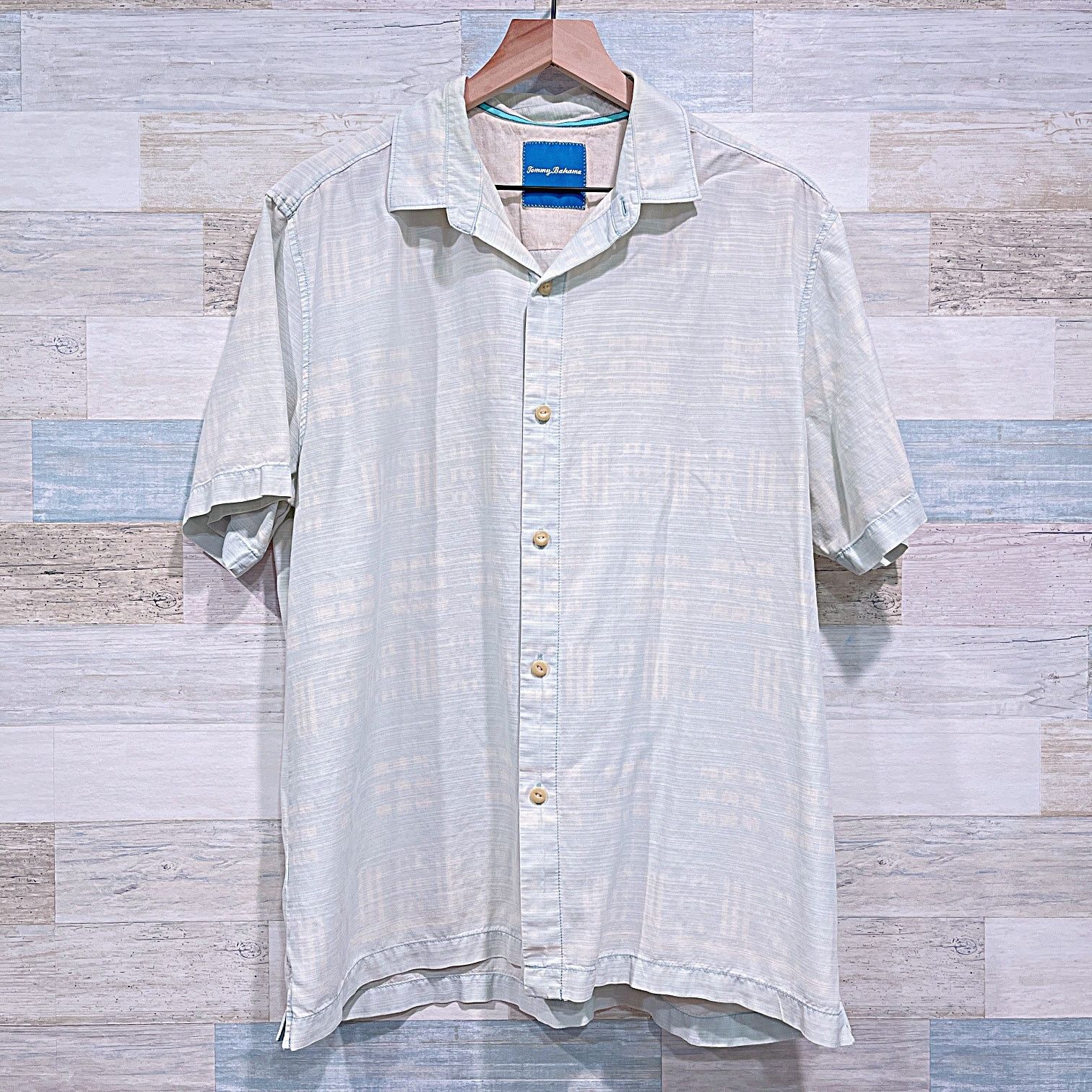 Tommy Bahama TOMMY BAHAMA Silk Hawaiian Camp Shirt Blue Mens Large Size US L / EU 52-54 / 3 - 2 Thumbnail