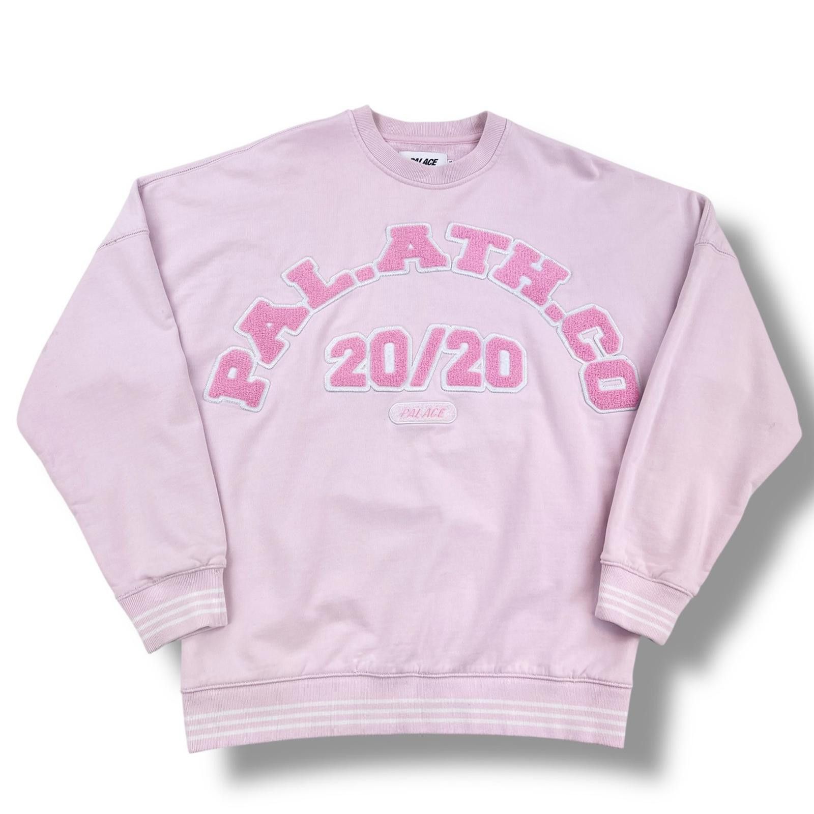 Palace Palace 20/20 Vision Crew Baby Pink Sweatshirt Size US M / EU 48-50 / 2 - 2 Thumbnail