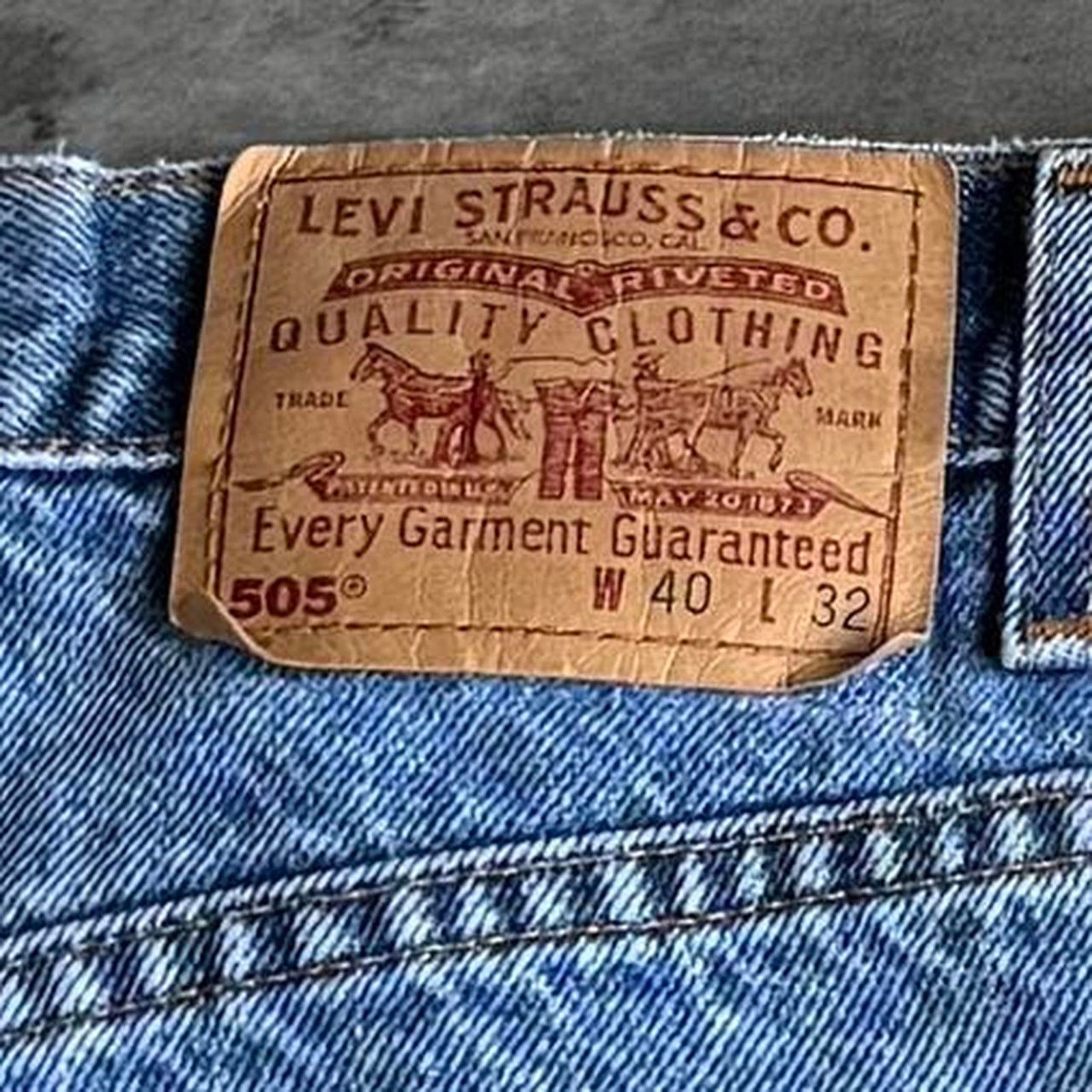 Levi's × Levi's Vintage Clothing Vintage Levi’s 505 USA Made Regular Fit Straight Leg Jeans Size US 38 / EU 54 - 3 Thumbnail