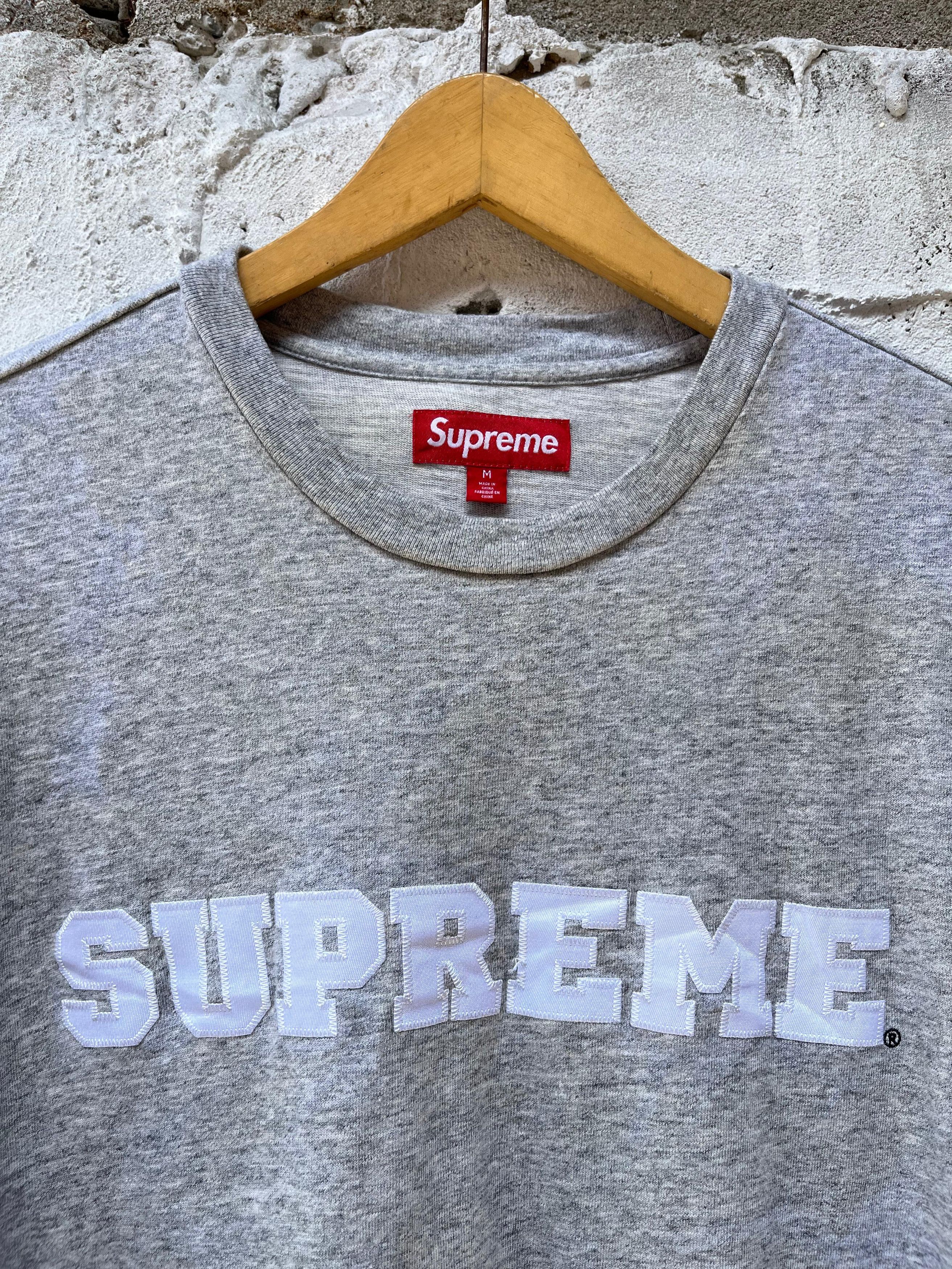 Supreme Supreme Collegiate Grey Tshirt Size US M / EU 48-50 / 2 - 2 Thumbnail