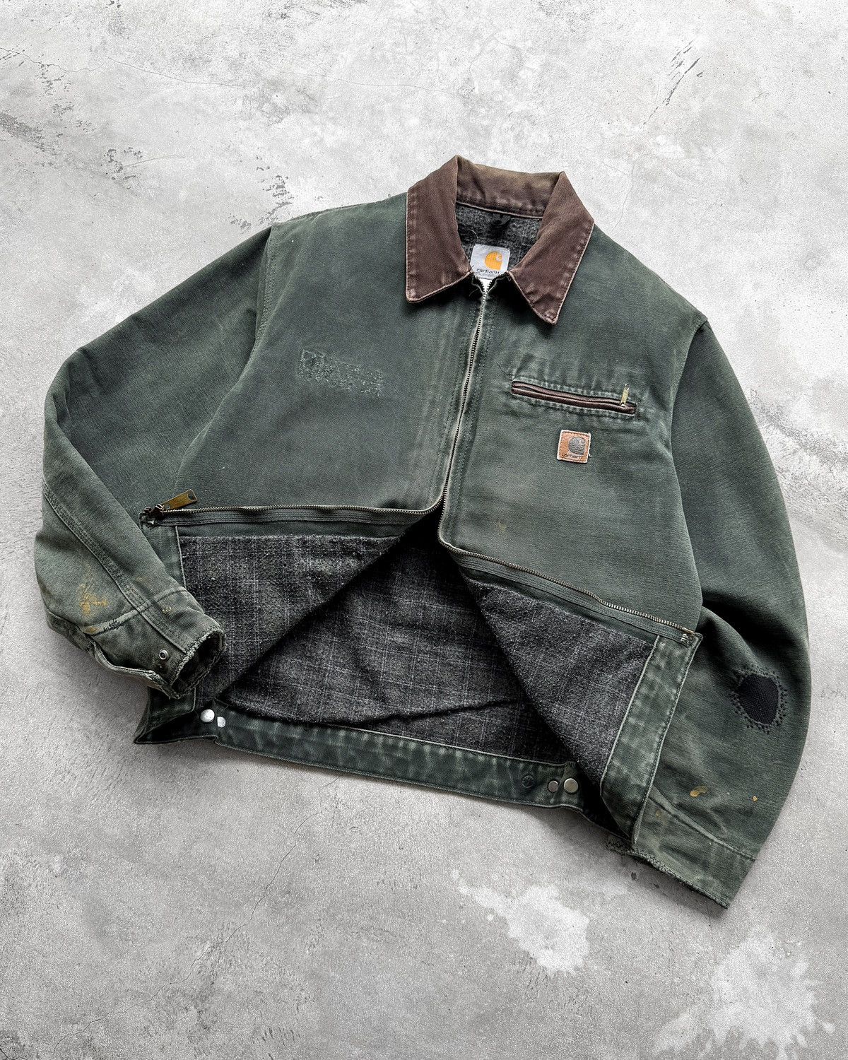 Carhartt Distressed Vintage Carhartt Detroit Jacket J97 MOS Size US M / EU 48-50 / 2 - 3 Thumbnail