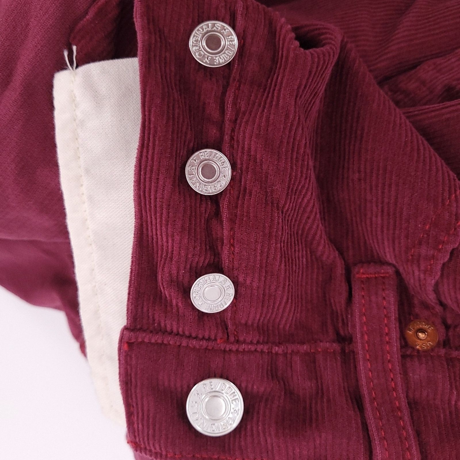RE/DONE Re/done High Rise Originals Button Fly Corduroy Size 26" / US 2 / IT 38 - 6 Thumbnail