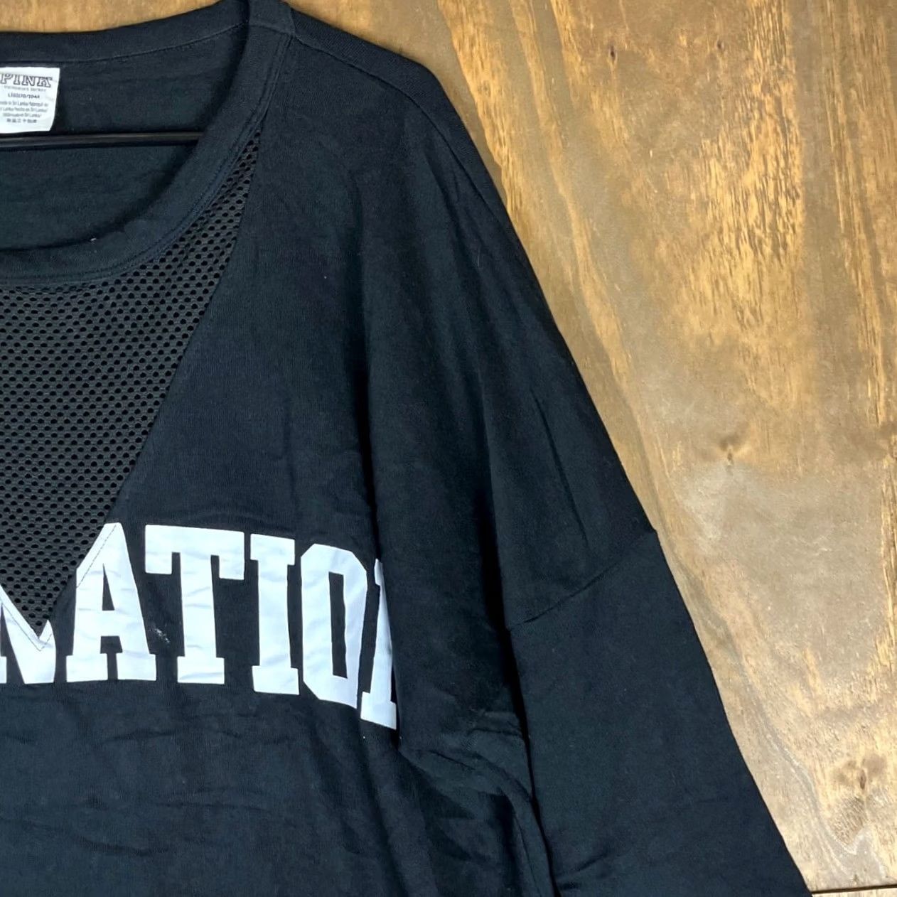 Vintage PINK Victoria Secret Womens Sweatshirt Black 'Pink Nation' Long Sleeve Casual L Size L / US 10 / IT 46 - 5 Thumbnail