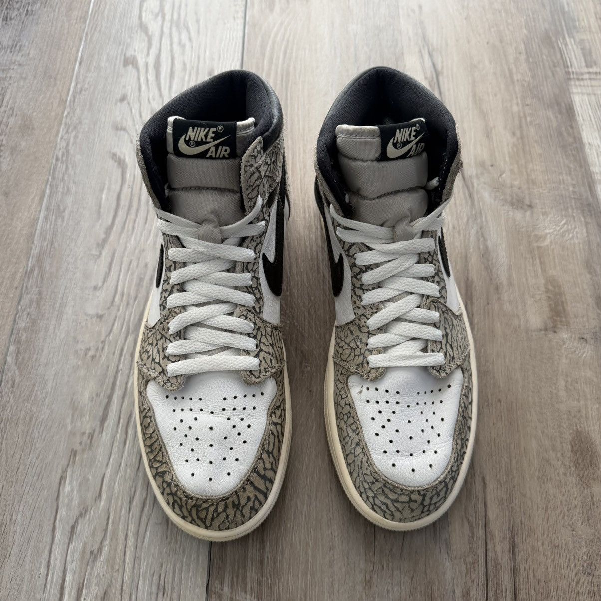 Jordan Brand NIKE • JORDAN 1 Retro "White Cement" (9M) Size US 9 / EU 42 - 4 Thumbnail