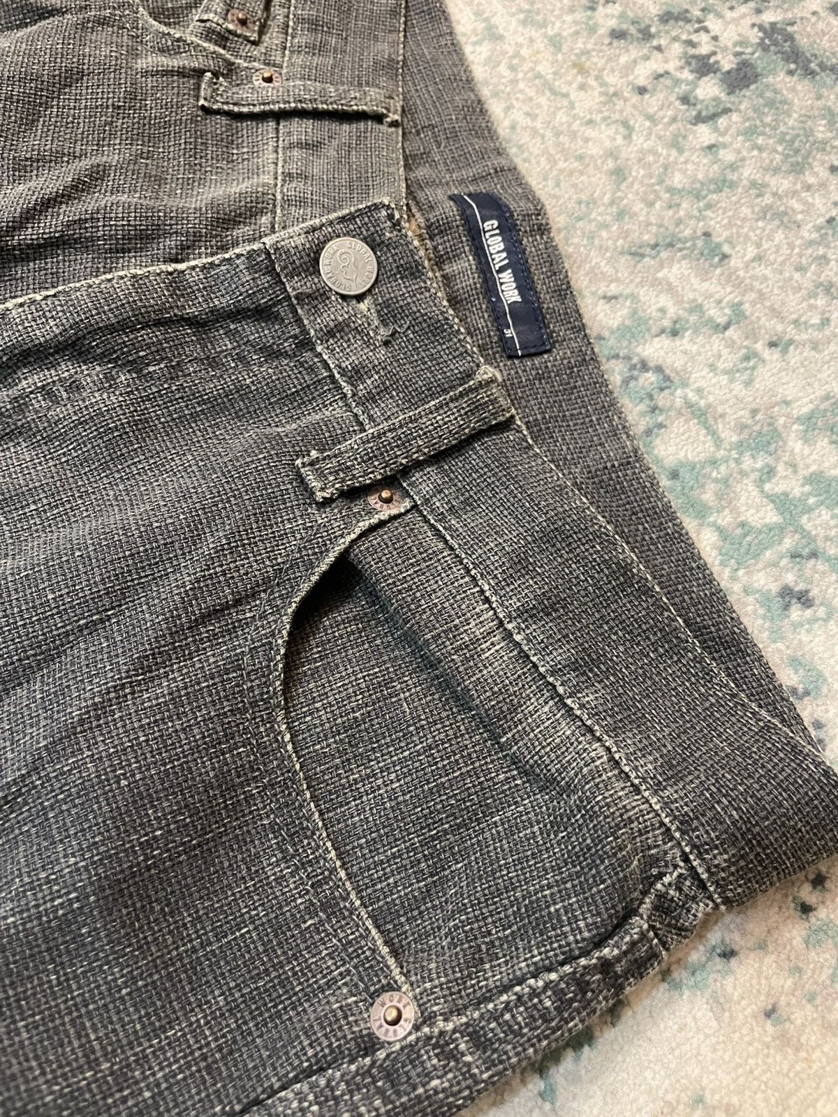 Global Work × Japanese Brand Global Work Japan Century Sashiko Denim (Kapital Style) Size US 30 / EU 46 - 14 Thumbnail