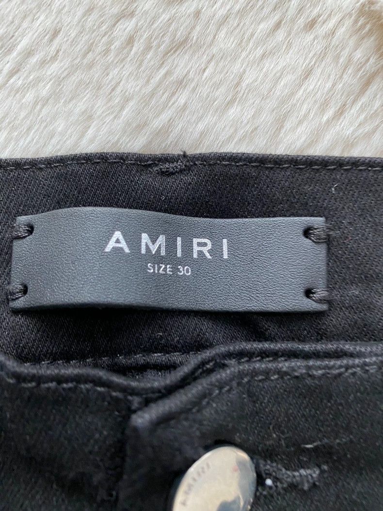 Amiri Amiri Black Destroyed Jean Size US 30 / EU 46 - 2 Thumbnail
