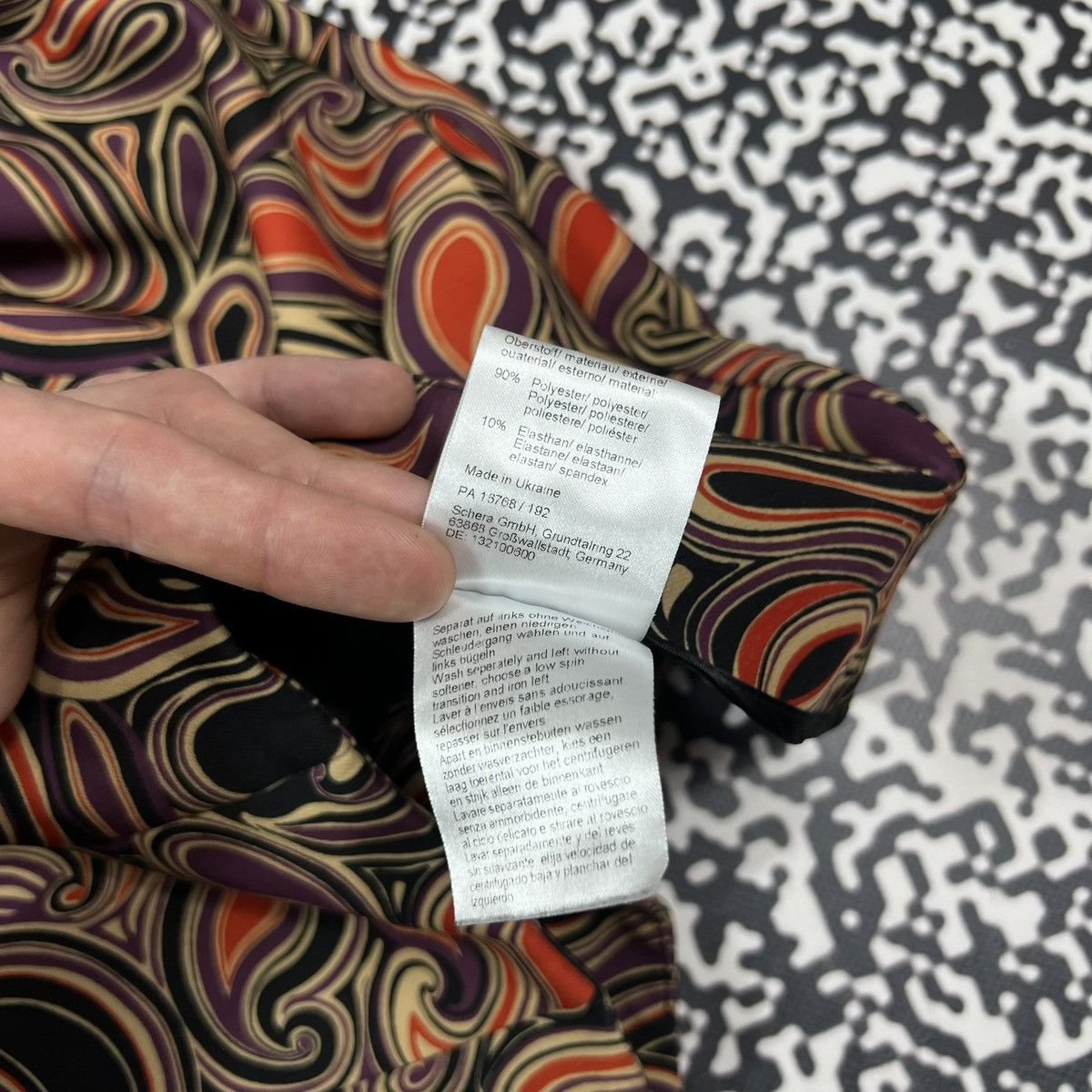 Vintage Raffaello Rossi Paisley Abstract Print Luxury Style Pants Size 27" / US 4 / IT 40 - 15 Thumbnail