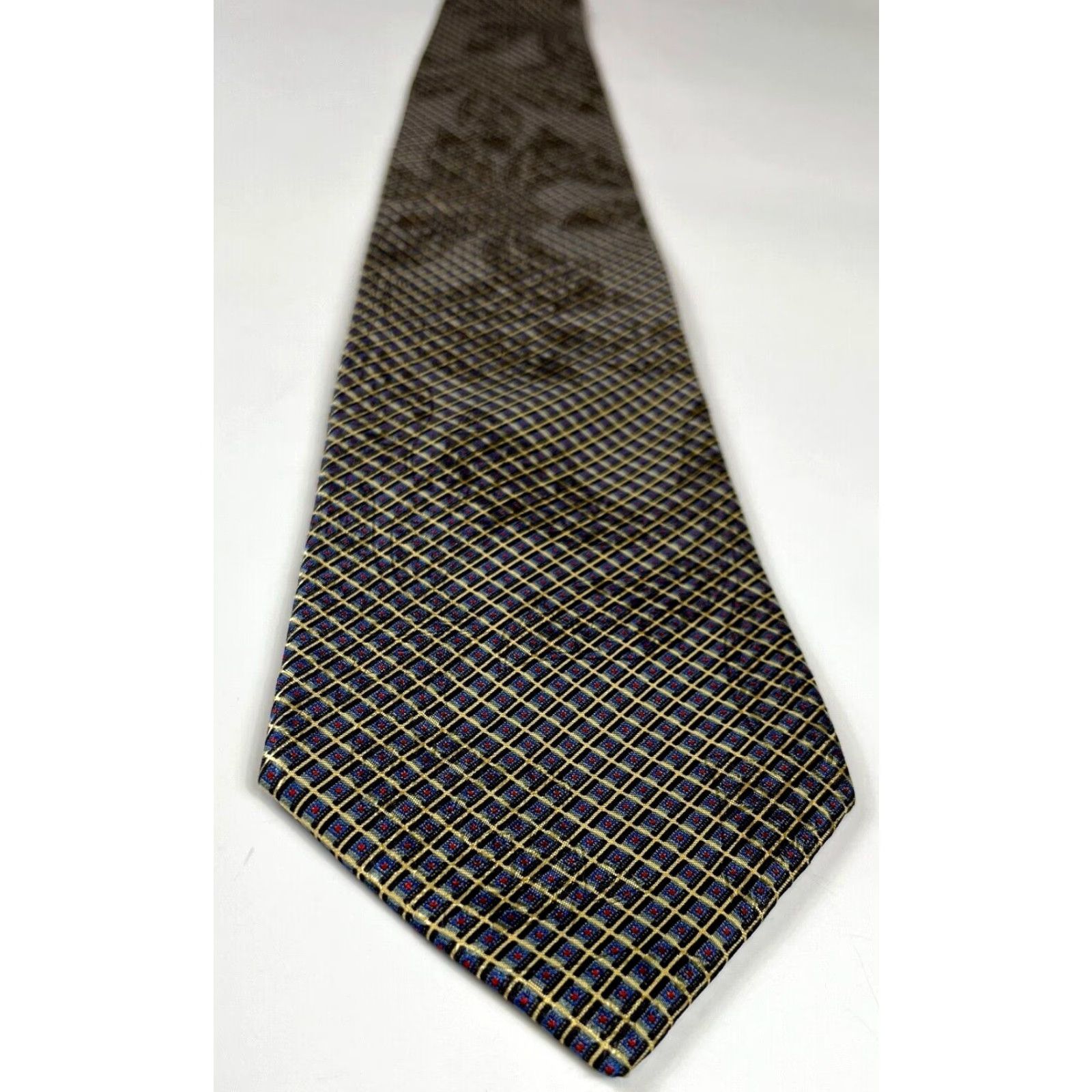 Stefano Ricci VINTAGE Men's Stefano Ricci Silk Tie Check Floral Holographic Made in Italy Size ONE SIZE - 6 Thumbnail