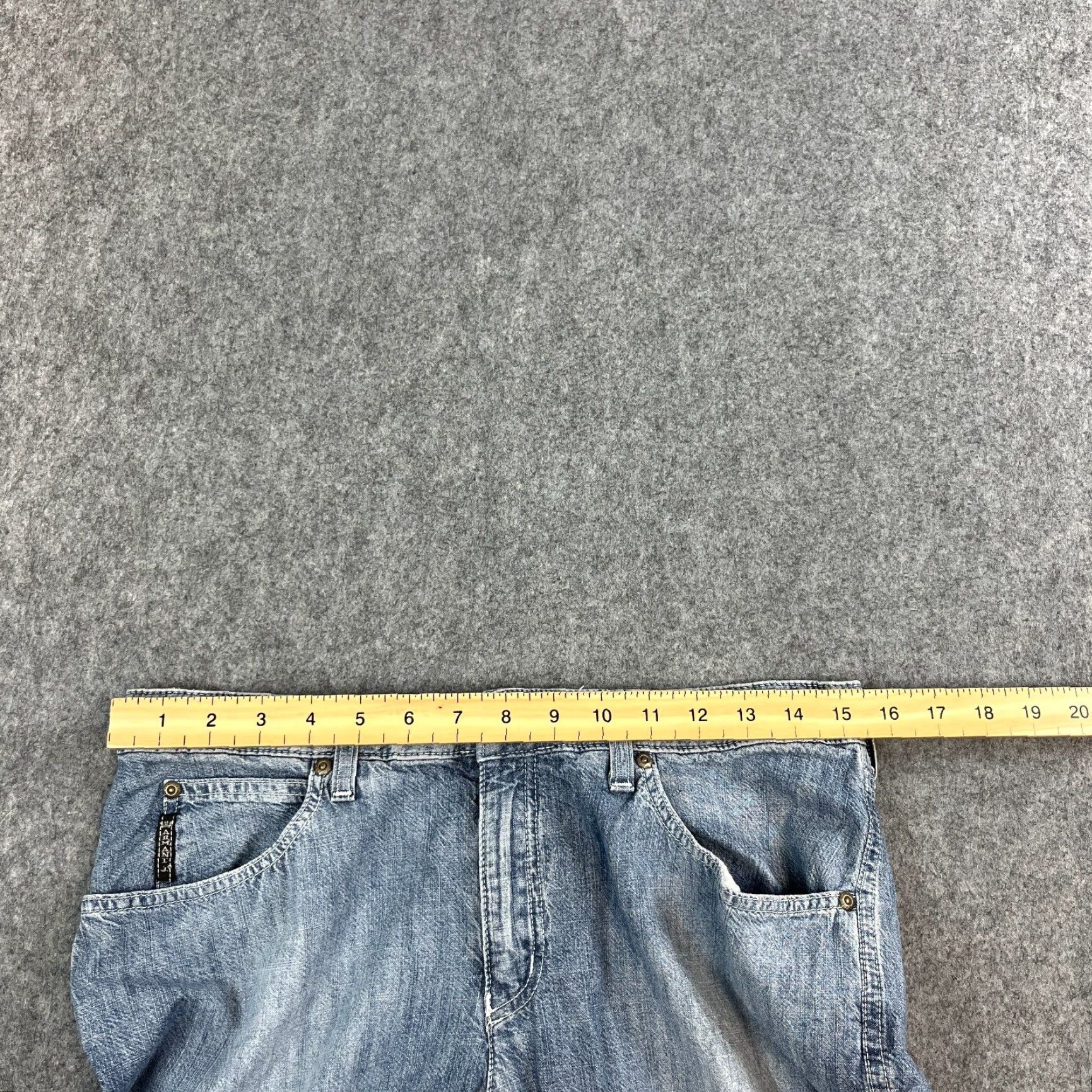 Armani Armani Womens Jeans Bootcut 32 34 UK 12 Light Wash Blue Cotton Italian GA"," Size 34" / US 12 / IT 48 - 7 Thumbnail