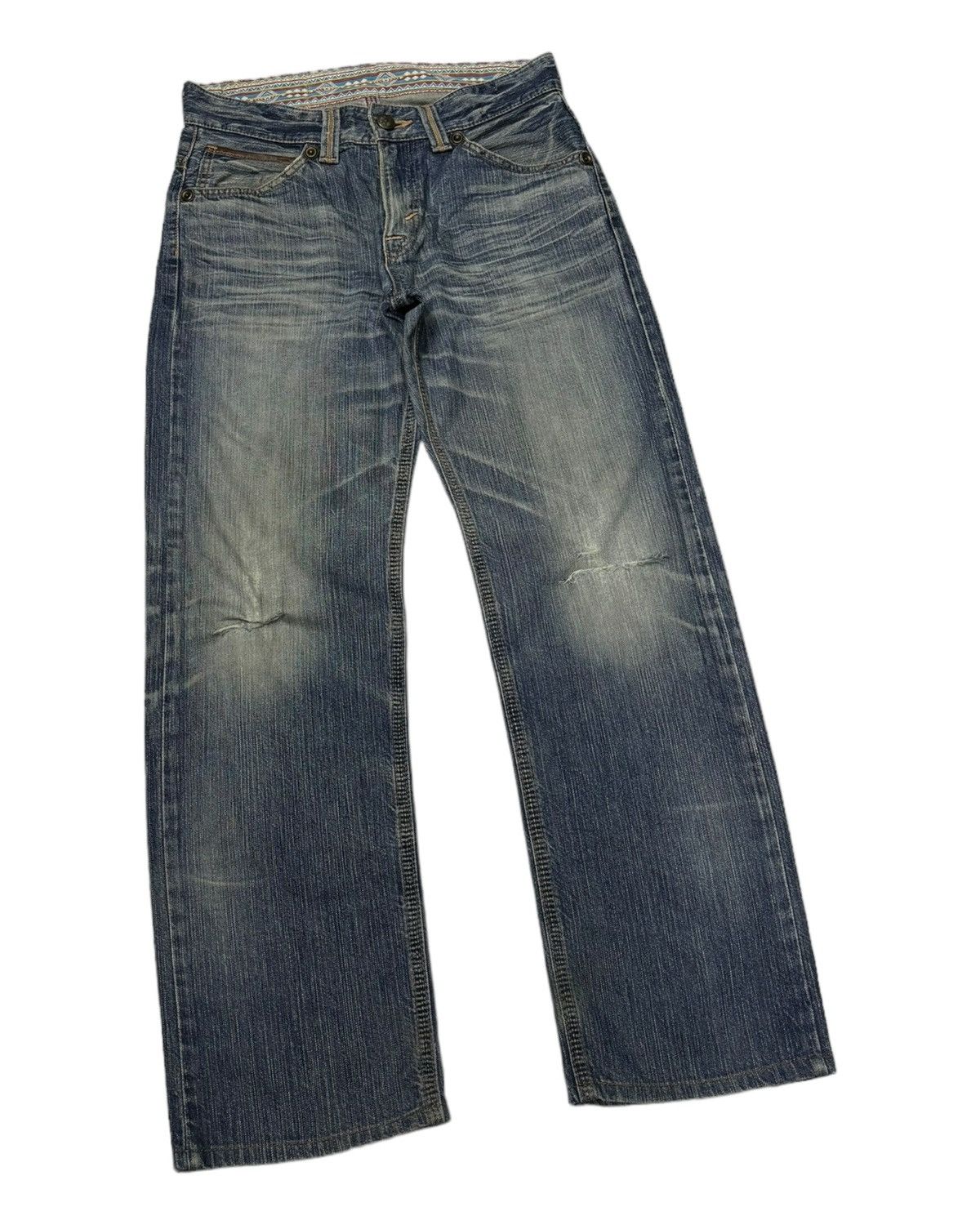 14th Addiction × Edwin × If Six Was Nine Vintage Baggy Edwin XU Distressed Denim Jeans Size US 31 - 3 Thumbnail