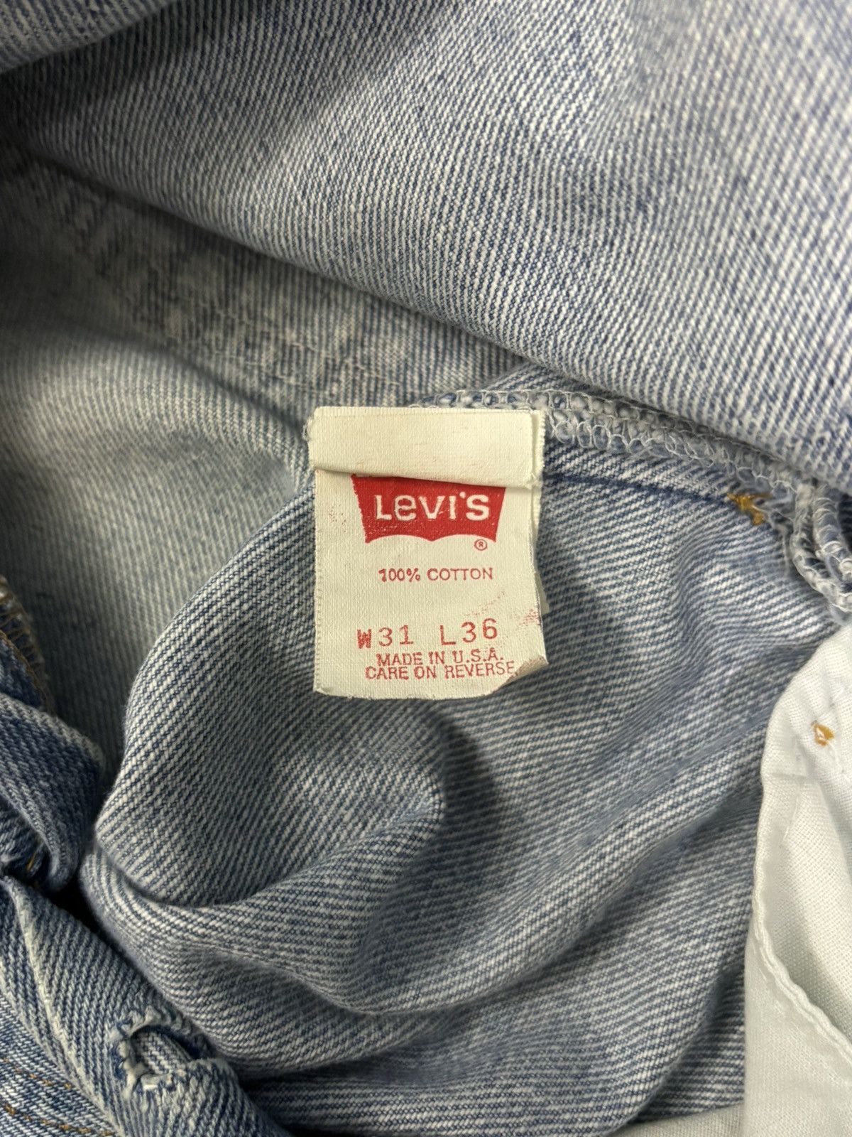 Levi's Vintage 90s Levis 501 Faded Regular Fit Distressed Jeans Size US 30 / EU 46 - 18 Thumbnail