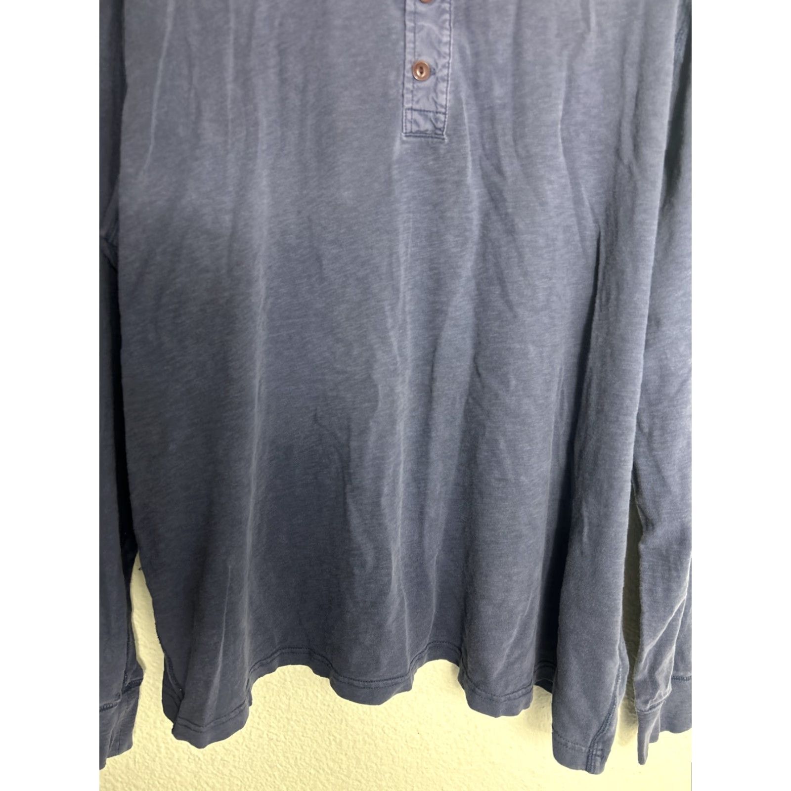 J.Crew J.CREW Shirt Mens XXL Long Sleeve Button-Up Navy Blue Cotton Size US XXL / EU 58 / 5 - 5 Thumbnail
