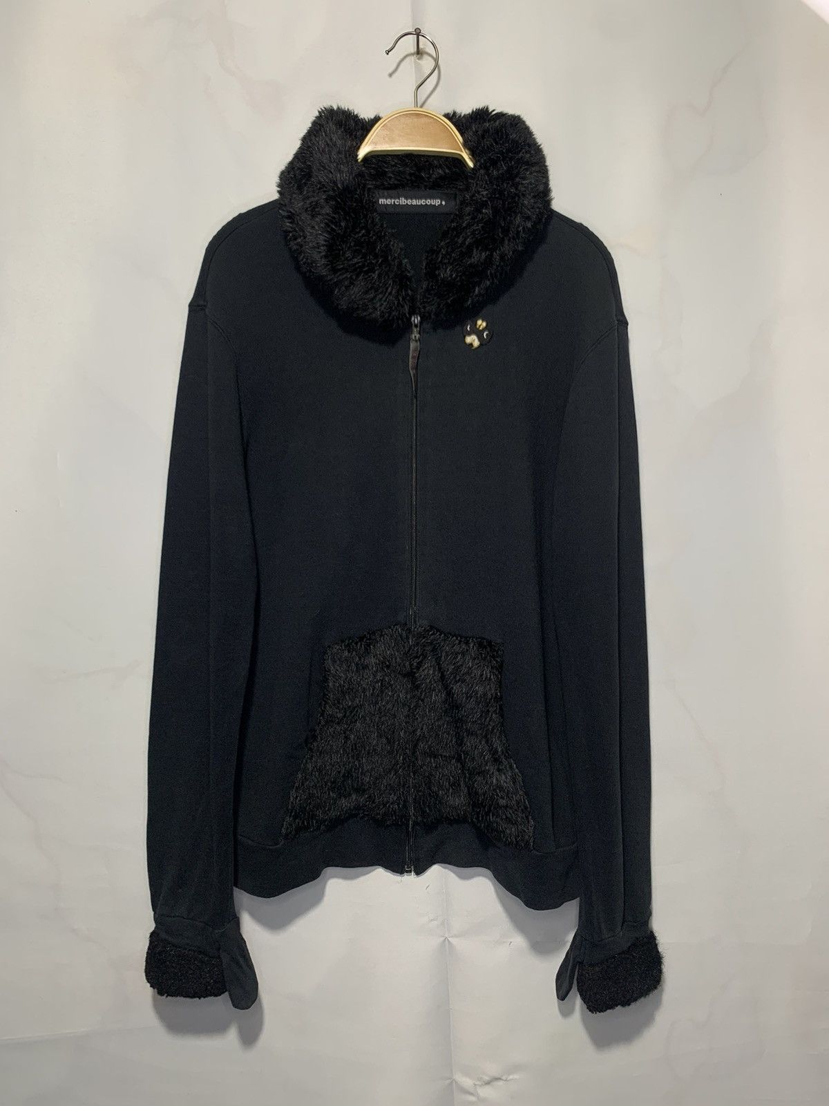 Issey Miyake Mercibeaucoup issey miyake faux fur trim zip sweatshirt Size US M / EU 48-50 / 2 - 5 Thumbnail