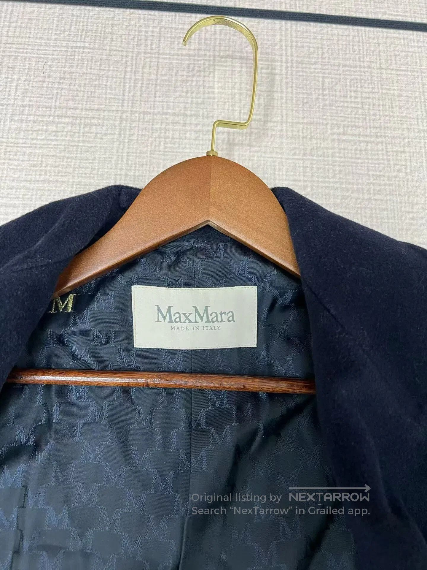 Max Mara Maxmara Blue Overcoat in Size 36. Size XS / US 0-2 / IT 36-38 - 2 Thumbnail