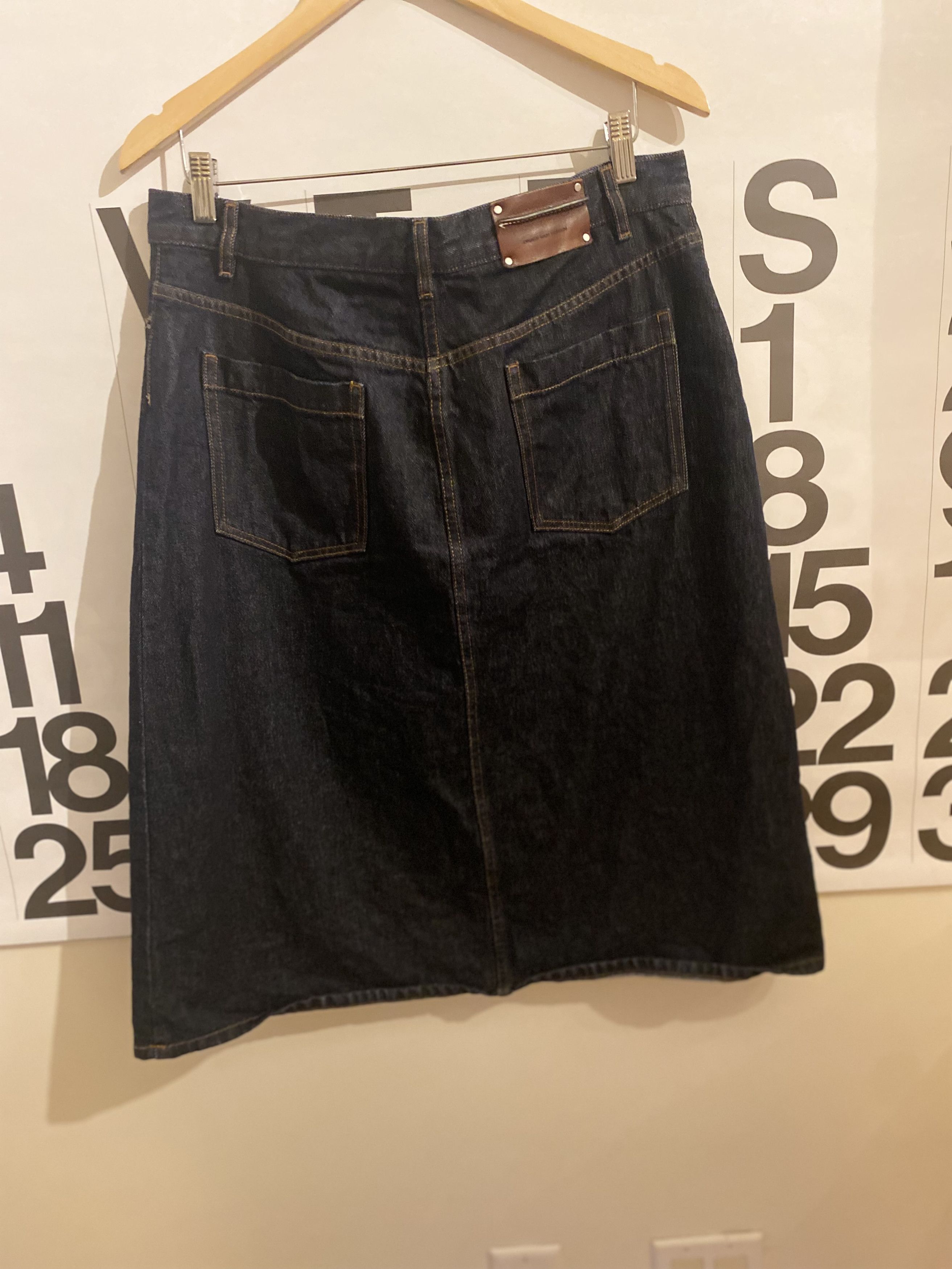 Dries Van Noten Dries Van Noten Slit Denim Midi Skirt Size 30" / US 8 / IT 44 - 3 Thumbnail