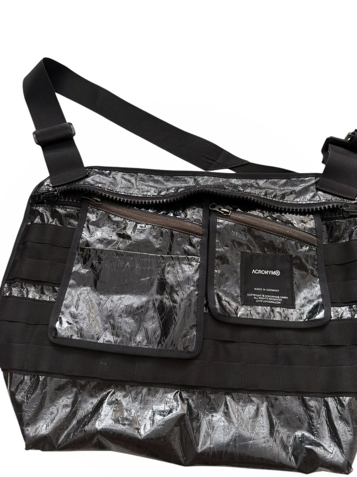 Acronym 3A-3TS Black Foil Crossbody Messenger Bag Size ONE SIZE - 7 Thumbnail